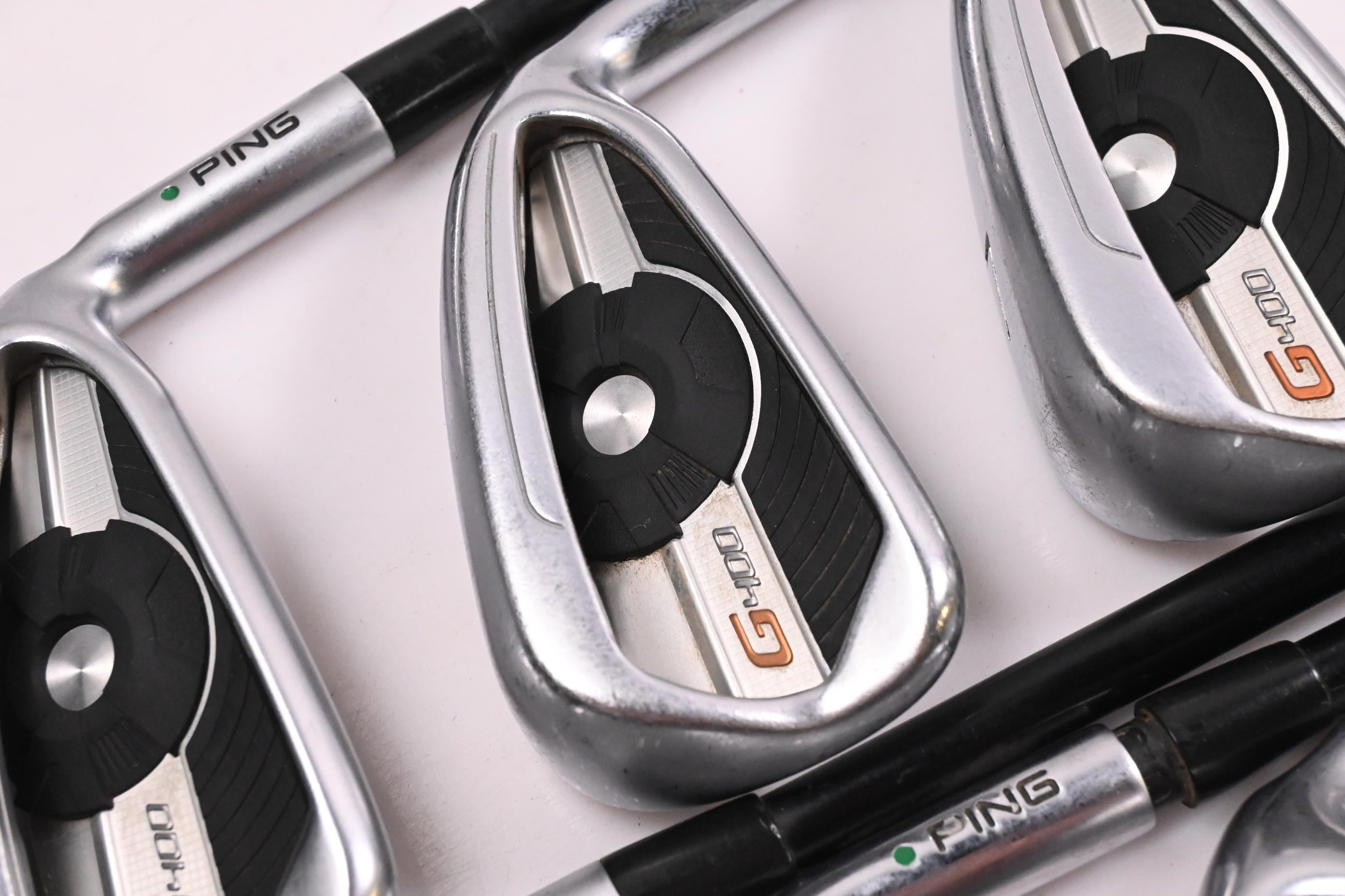 Ping G400 Irons / 5-PW+GW / Green Dot / Regular Flex Ping Alta CB Shafts