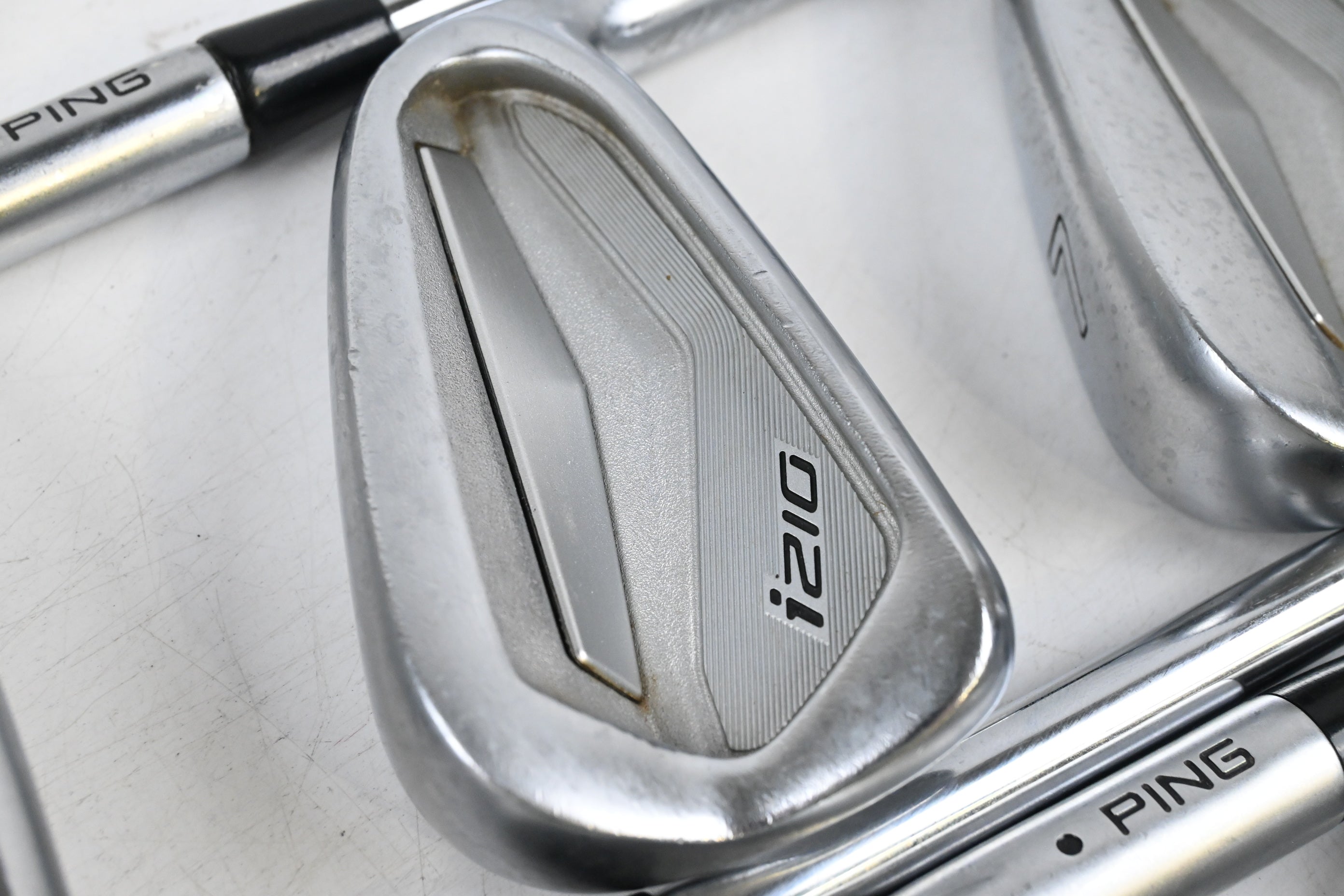 Ping i210 Irons / 5-PW / Black Dot / Stiff Flex KBS Tour 120 Steel Shafts