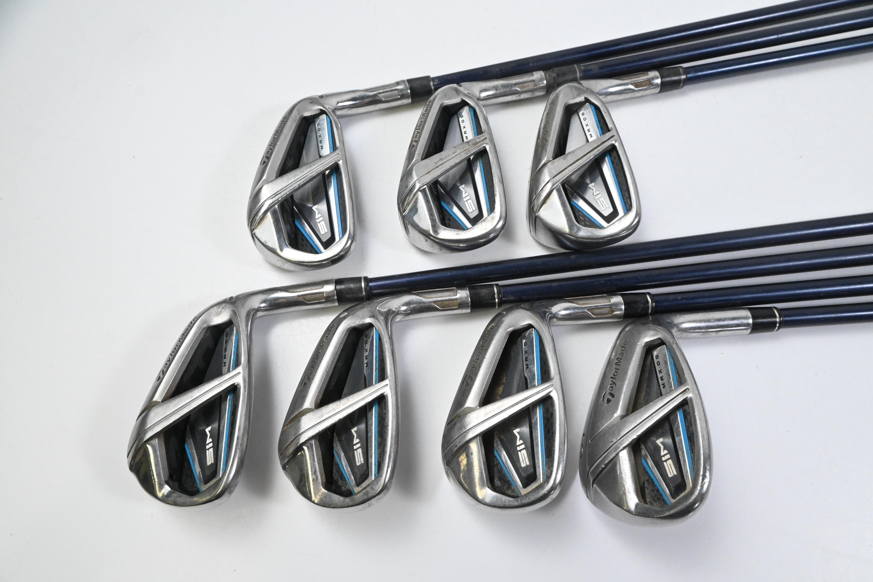 Taylormade SIM Max OS Irons / 5-PW+SW / Regular Flex Ventus Blue 6 Shafts