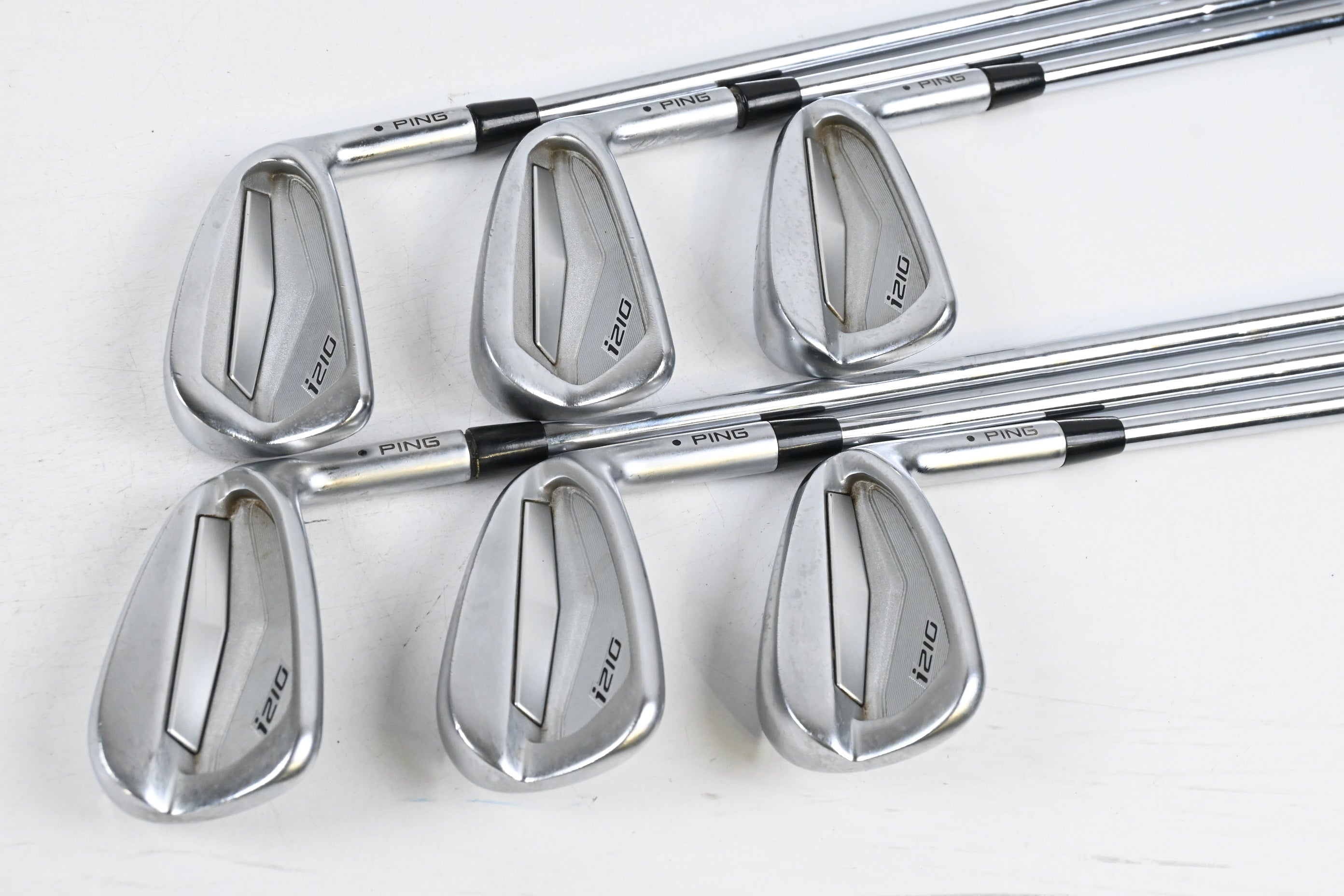 Ping i210 Irons / 5-PW / Black Dot / Stiff Flex KBS Tour 120 Steel Shafts