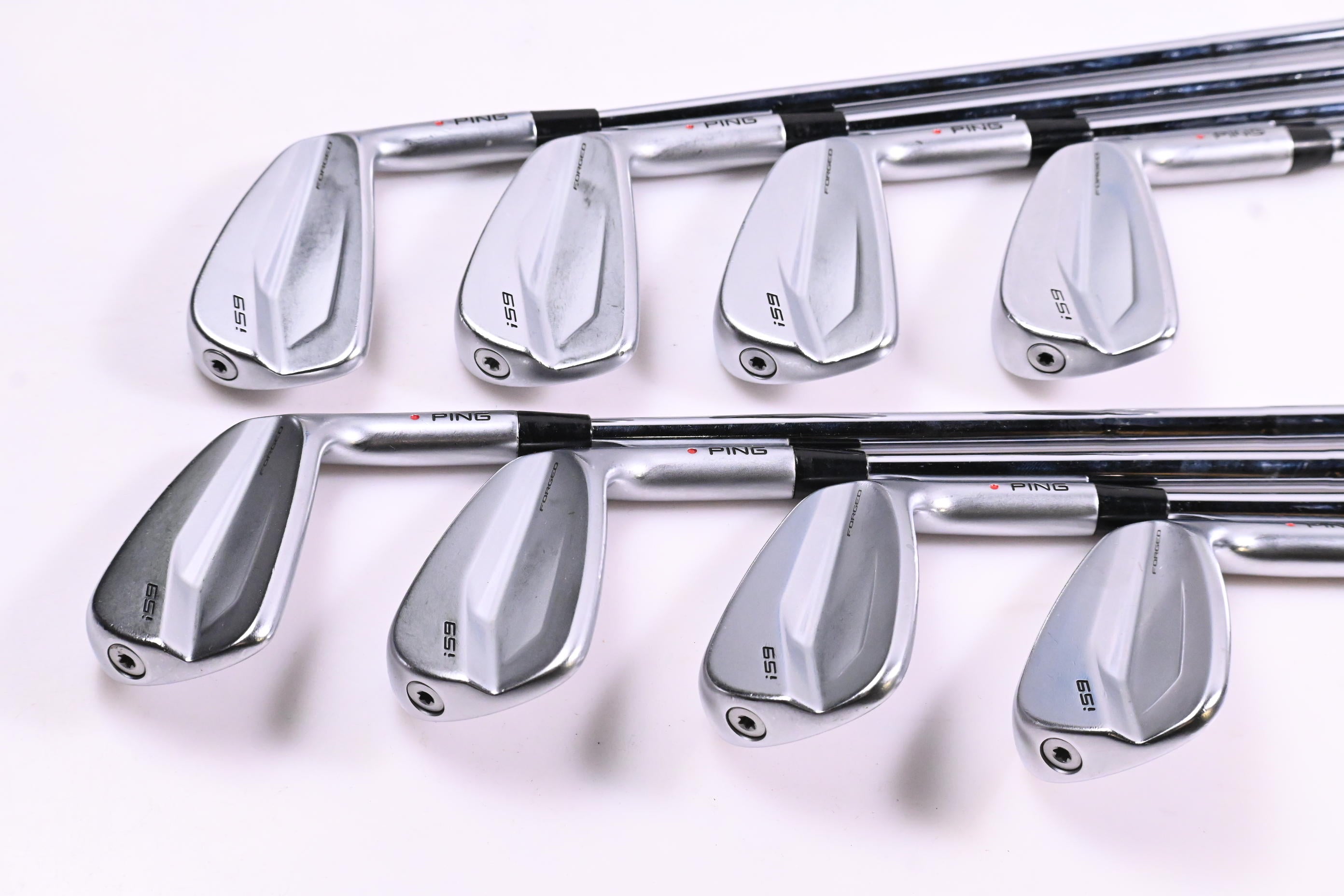 Ping i59 Irons / 3-PW / Red Dot / X-Flex Dynamic Gold 120 X100 Shafts