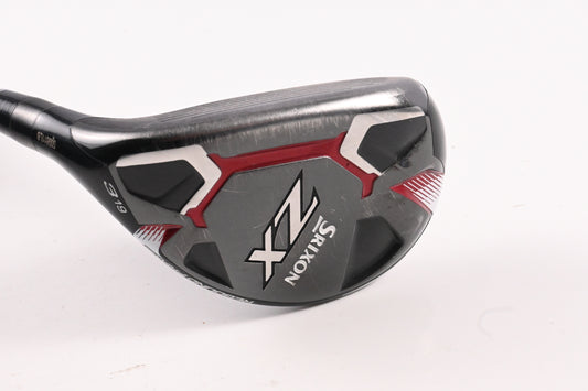Left Hand Srixon ZX #3 Hybrid / 19 Degree / X-Flex Hzrdus Smoke Black 80 Shaft