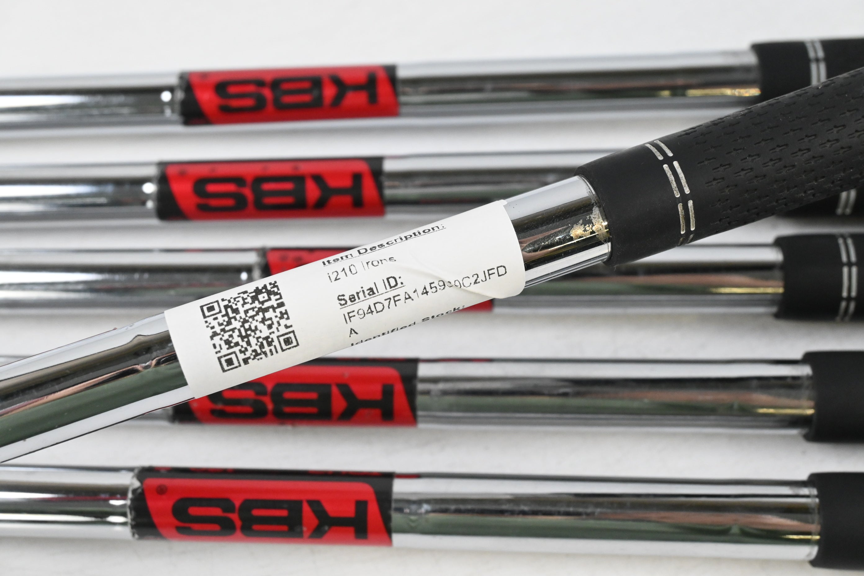 Ping i210 Irons / 5-PW / Black Dot / Stiff Flex KBS Tour 120 Steel Shafts