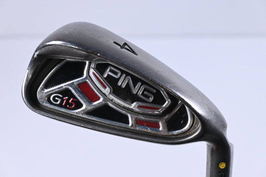 Ping G15 #4 Iron / 23 Degree / Yellow Dot / Regular Flex Ping AWT Shaft