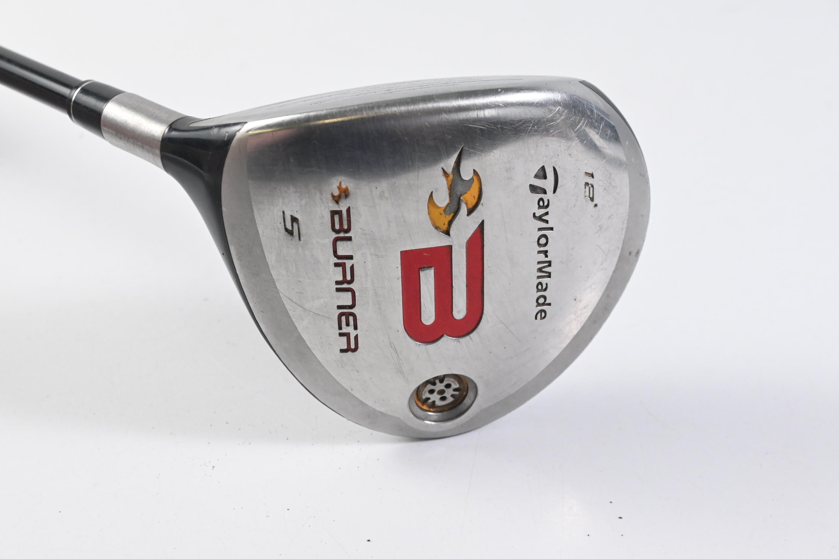 Left Hand Taylormade Burner 2008 #5 Wood / 18 Degree / Senior Flex REAX 49 Shaft