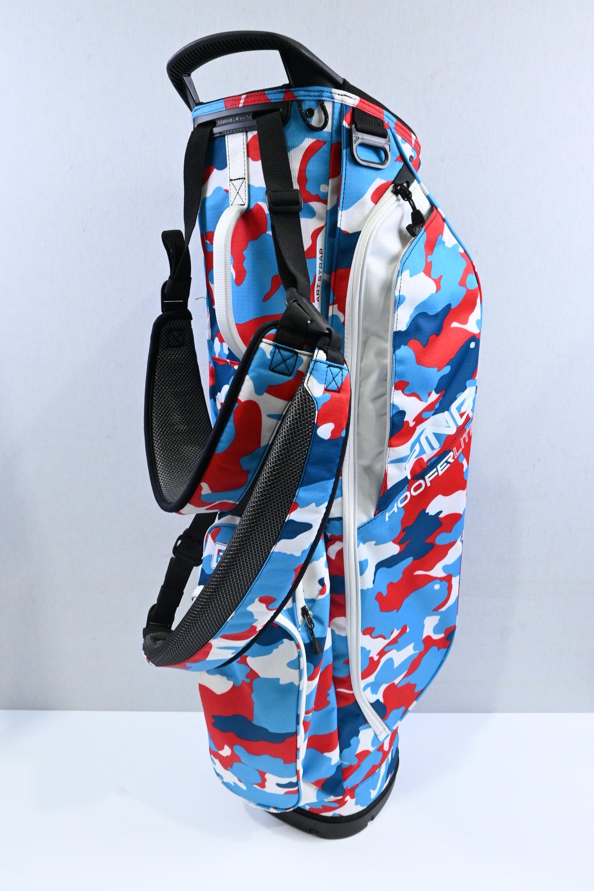 Ping Hoofer Lite Stand Bag / 4-Way / Blue, White. Red