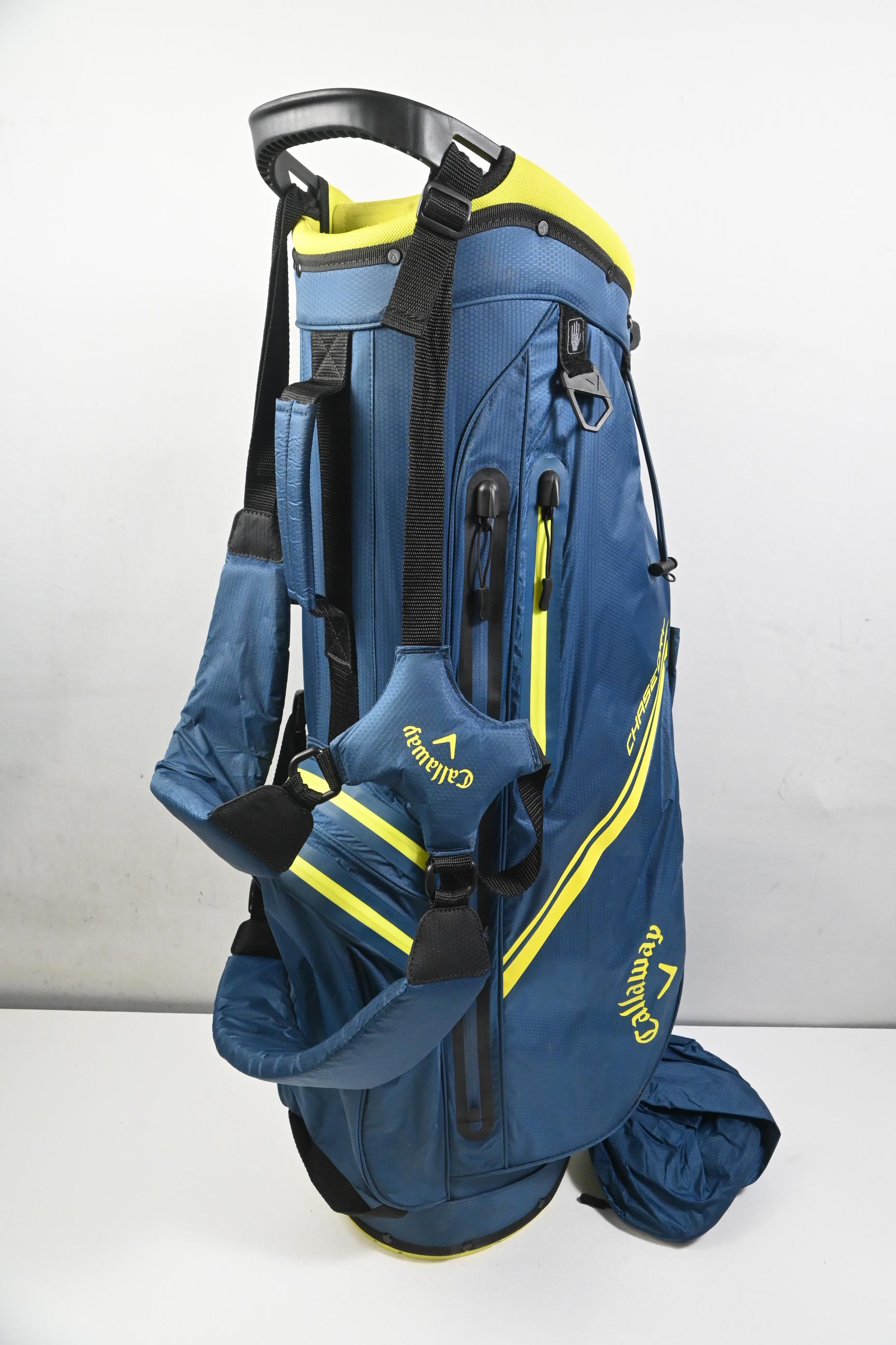 Callaway Chase Dry Stand Bag / 4-Way Divider / Navy, Yellow