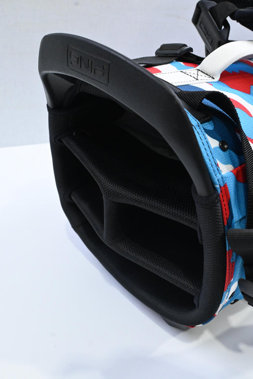 Ping Hoofer Lite Stand Bag / 4-Way / Blue, White. Red