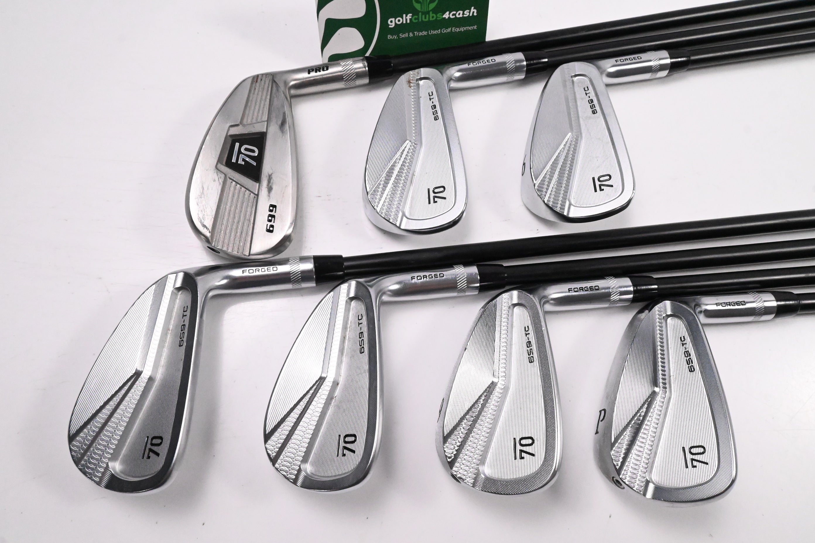 Sub 70 699 Pro/659 TC Irons / 4-PW / Stiff Flex KBS TGI 80 Shafts