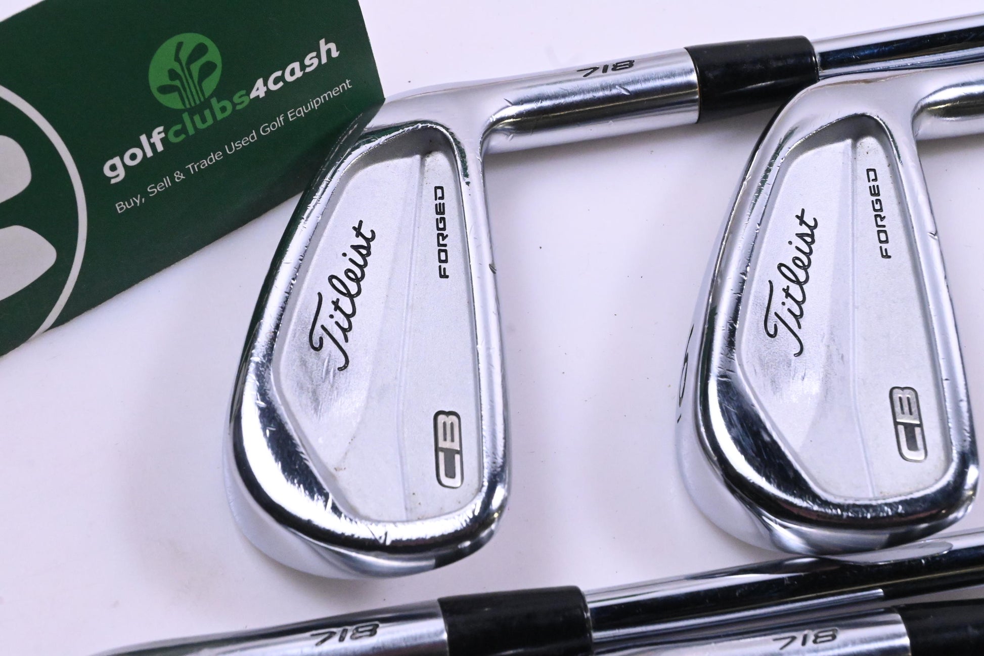 Titleist 718 CB Irons / 5-9i / Stiff Flex Steel Shafts / No Shaft Bands