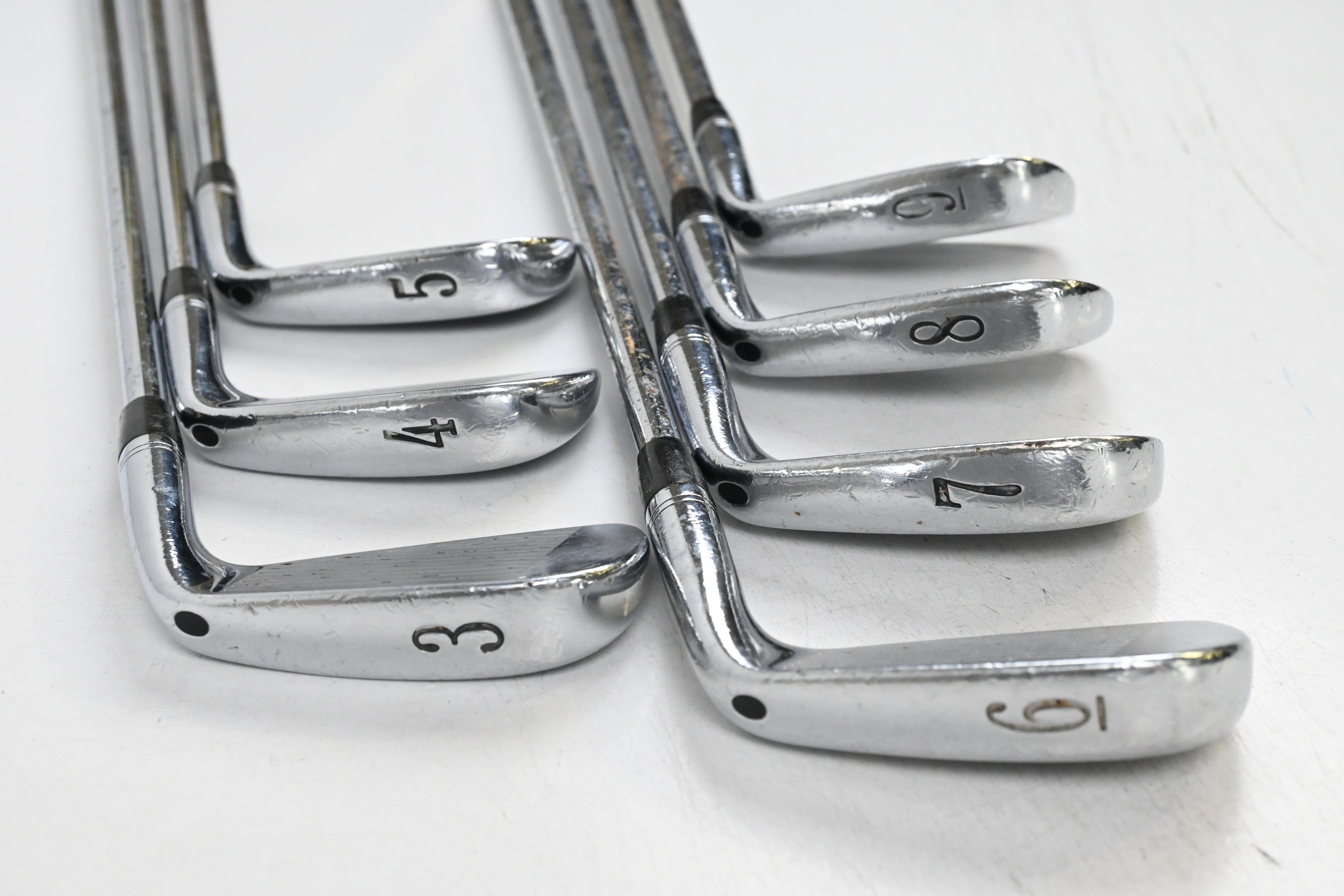 Left Hand Titleist 735.CM Irons / 3-9i / Stiff Flex Dynamic Gold S300 Steel Shafts