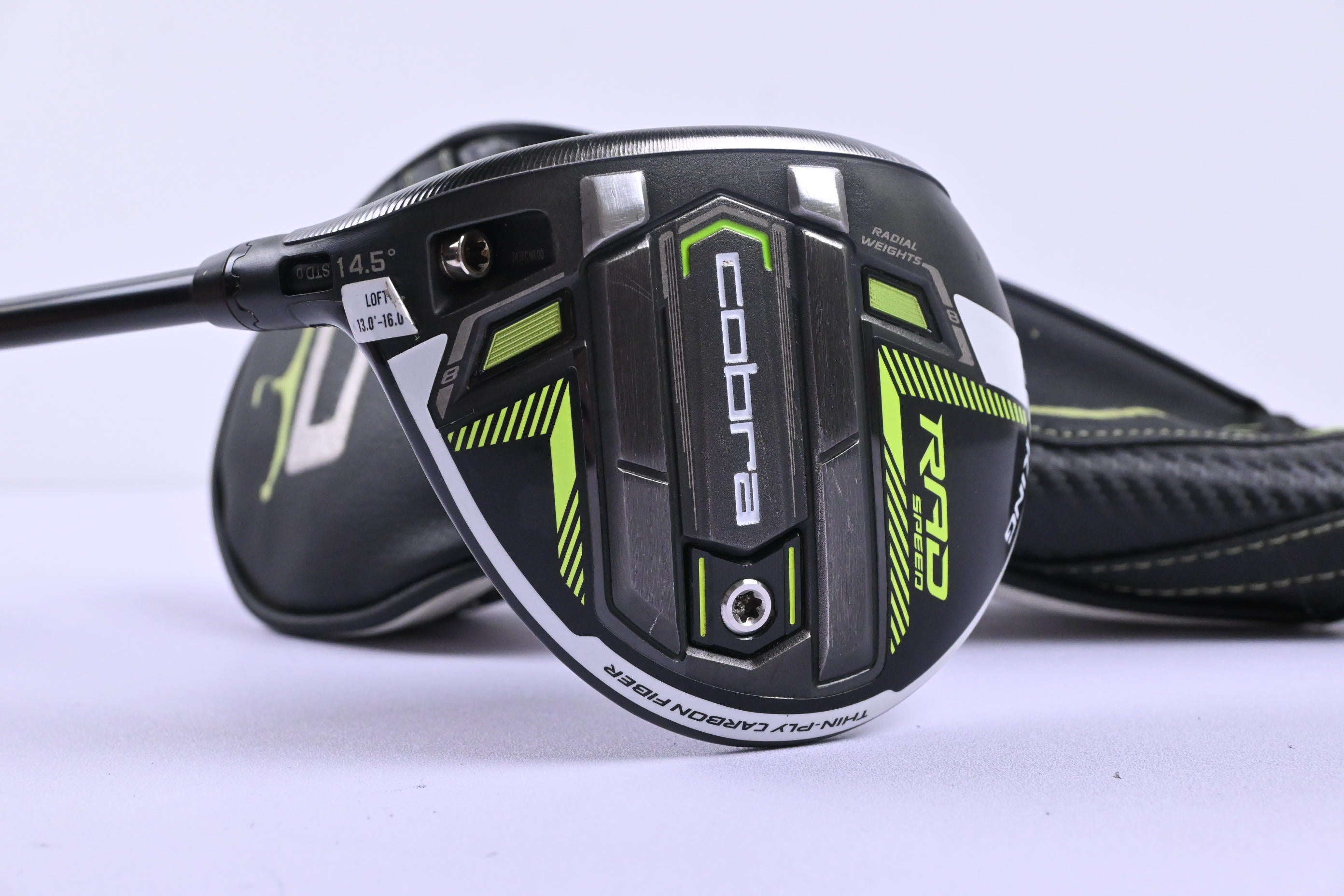 Left Hand Cobra King Radspeed #3 Wood / 14.5 Degree / Stiff Flex Aldila NV Blue