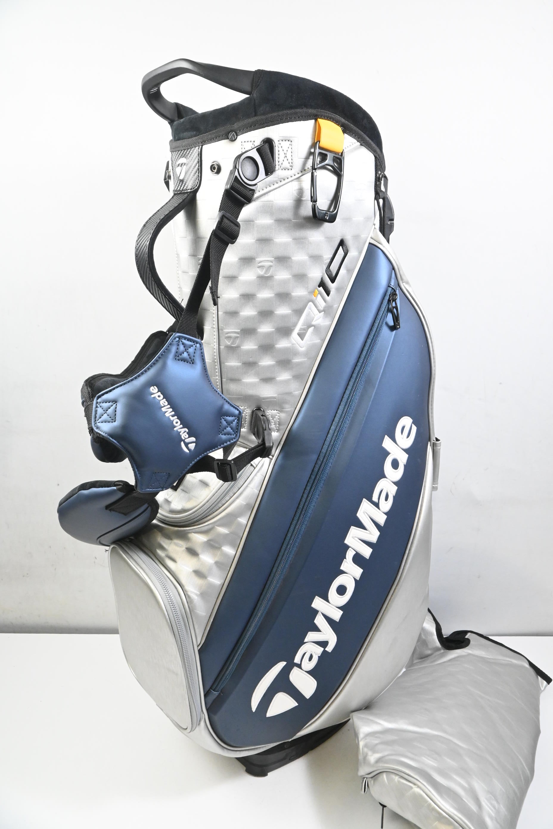 Taylormade Qi10 Stand Bag / 4-Way Divider / Navy, Silver