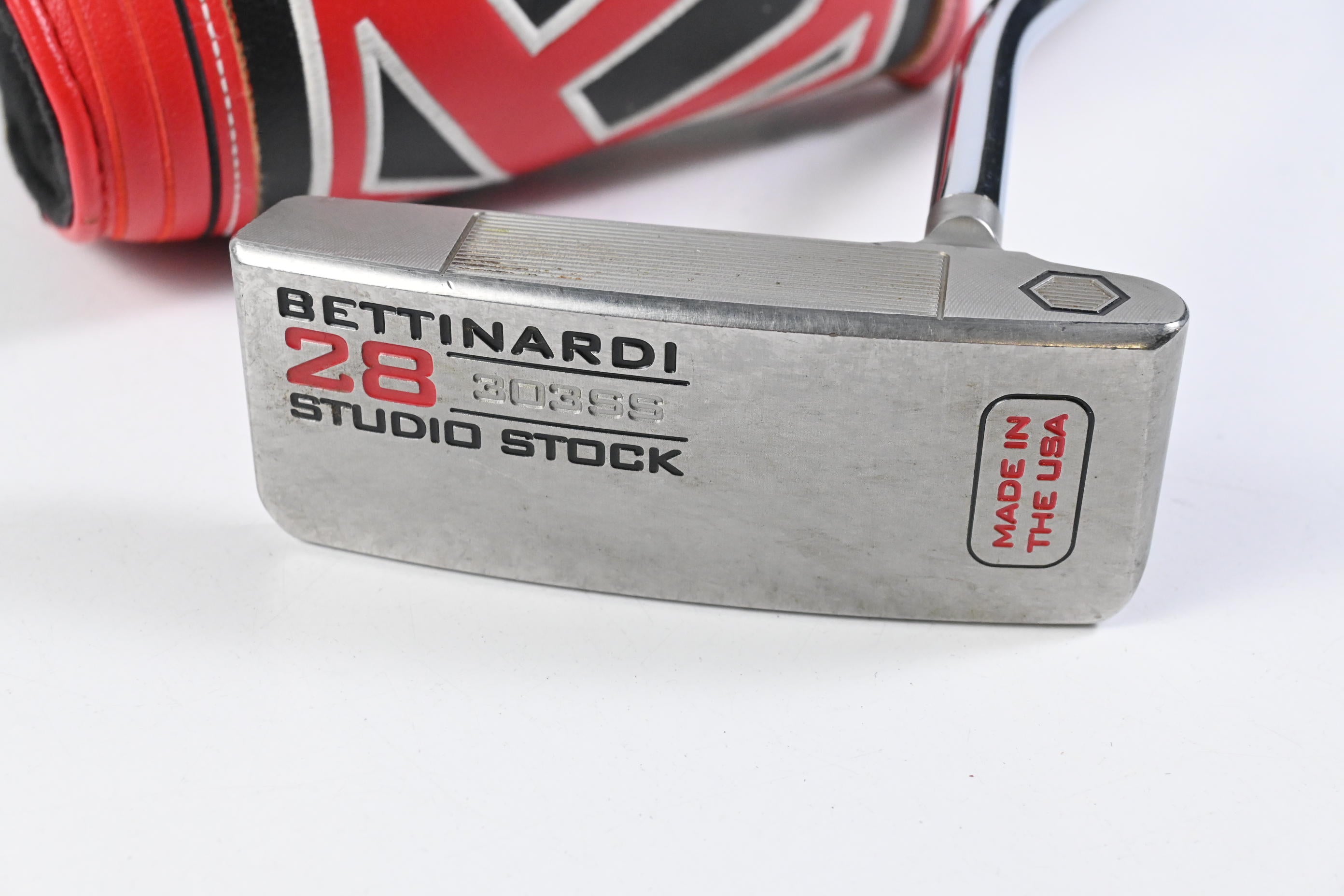 Bettinardi Studio Stock 2021 Silver/Red 28 Putter / 34 Inch