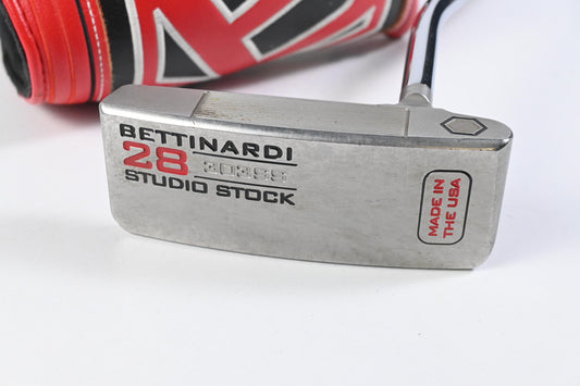 Bettinardi Studio Stock 2021 Silver/Red 28 Putter / 34 Inch