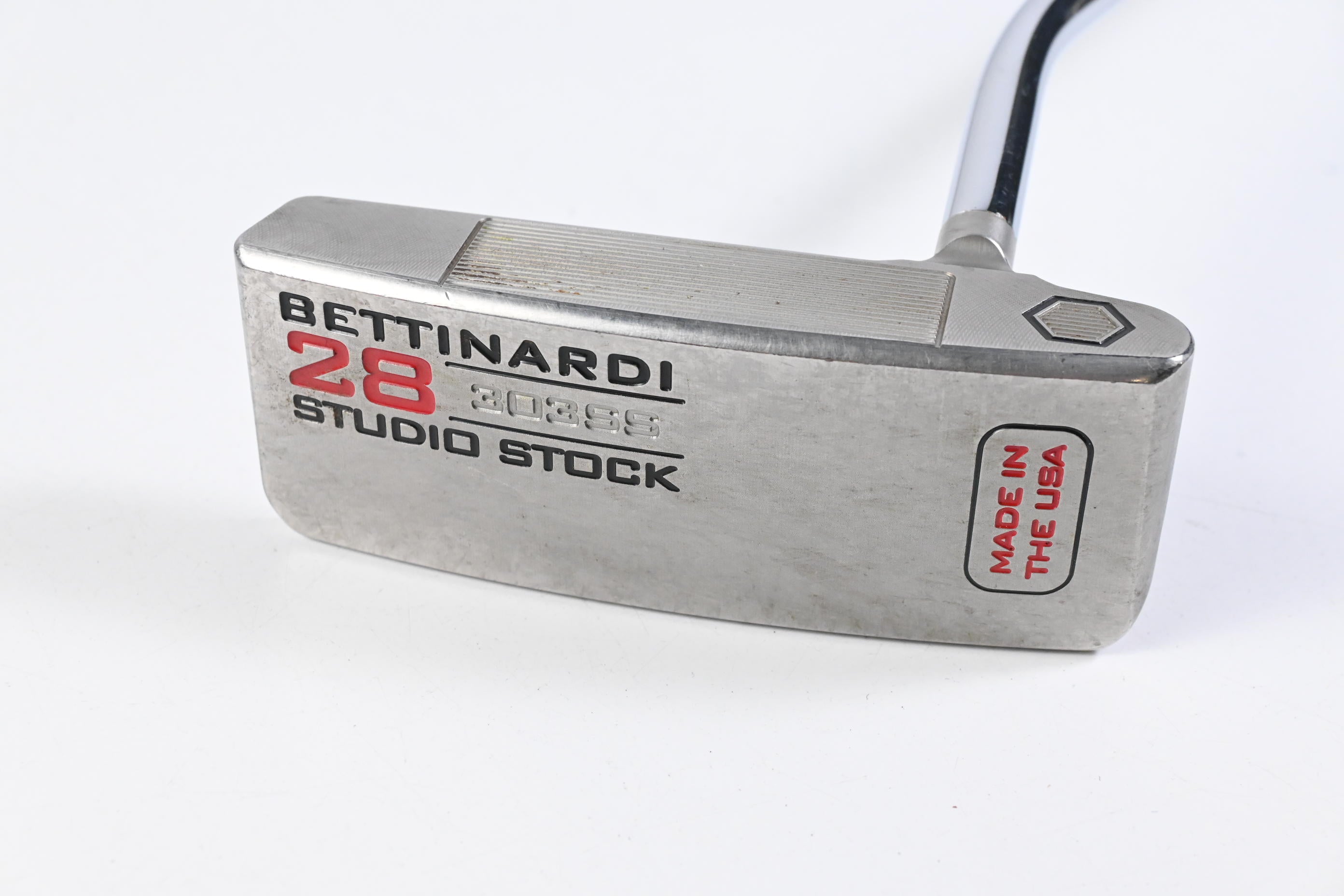 Bettinardi Studio Stock 2021 Silver/Red 28 Putter / 34 Inch