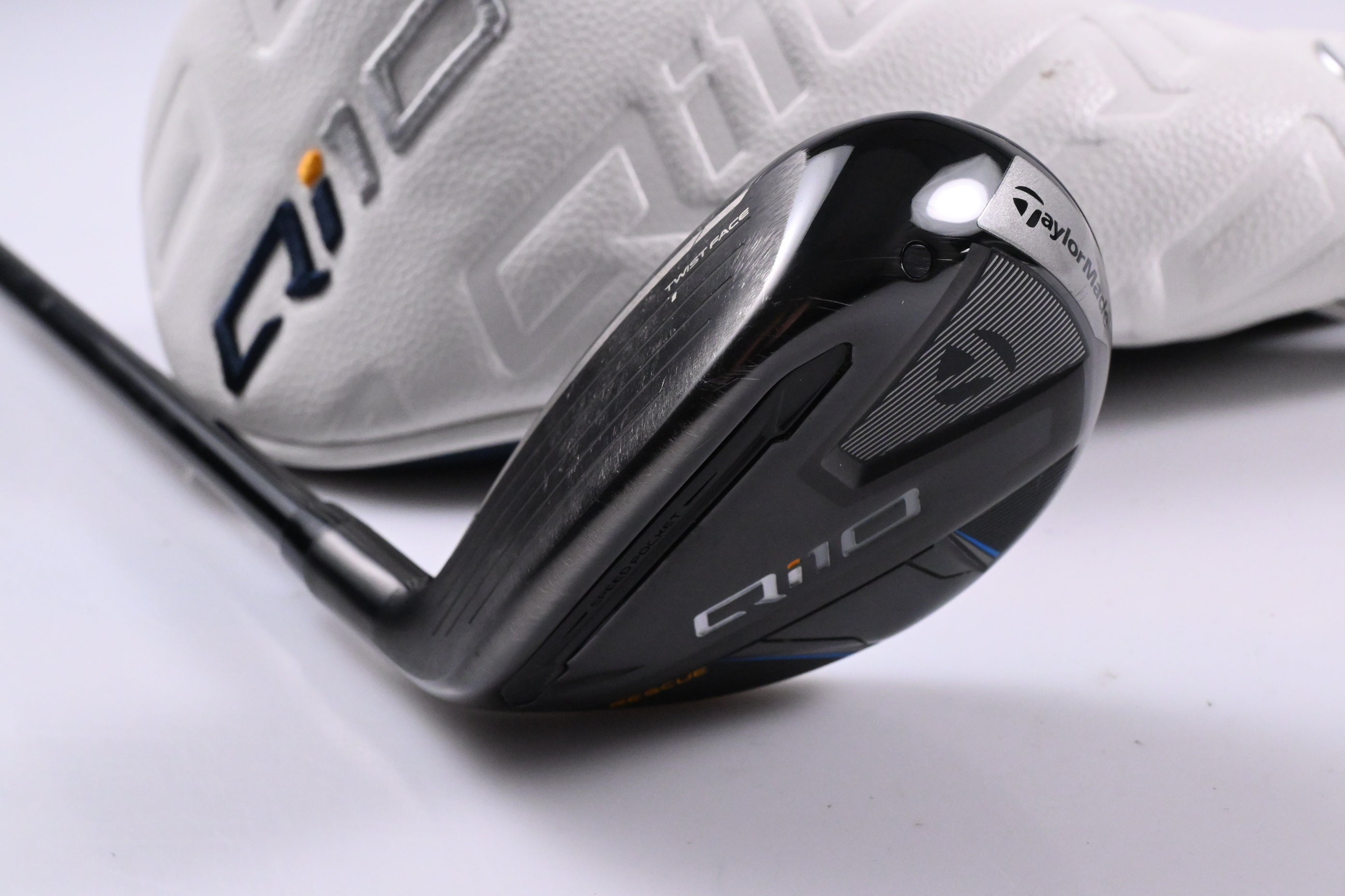 Left Hand Taylormade Qi10 #4 Hybrid / 22 Degree / Stiff Flex Ventus TR Blue 7