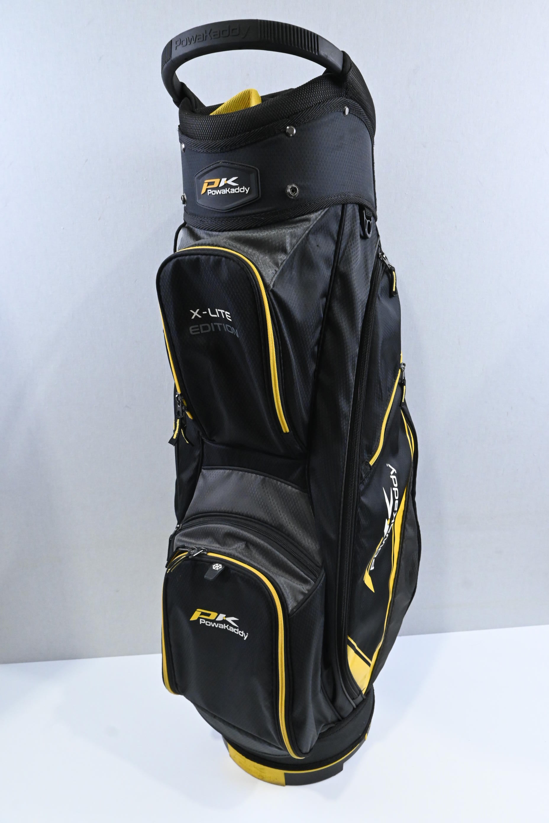 Powakaddy X-Lite Cart Bag / 14-Way / Black, Yellow