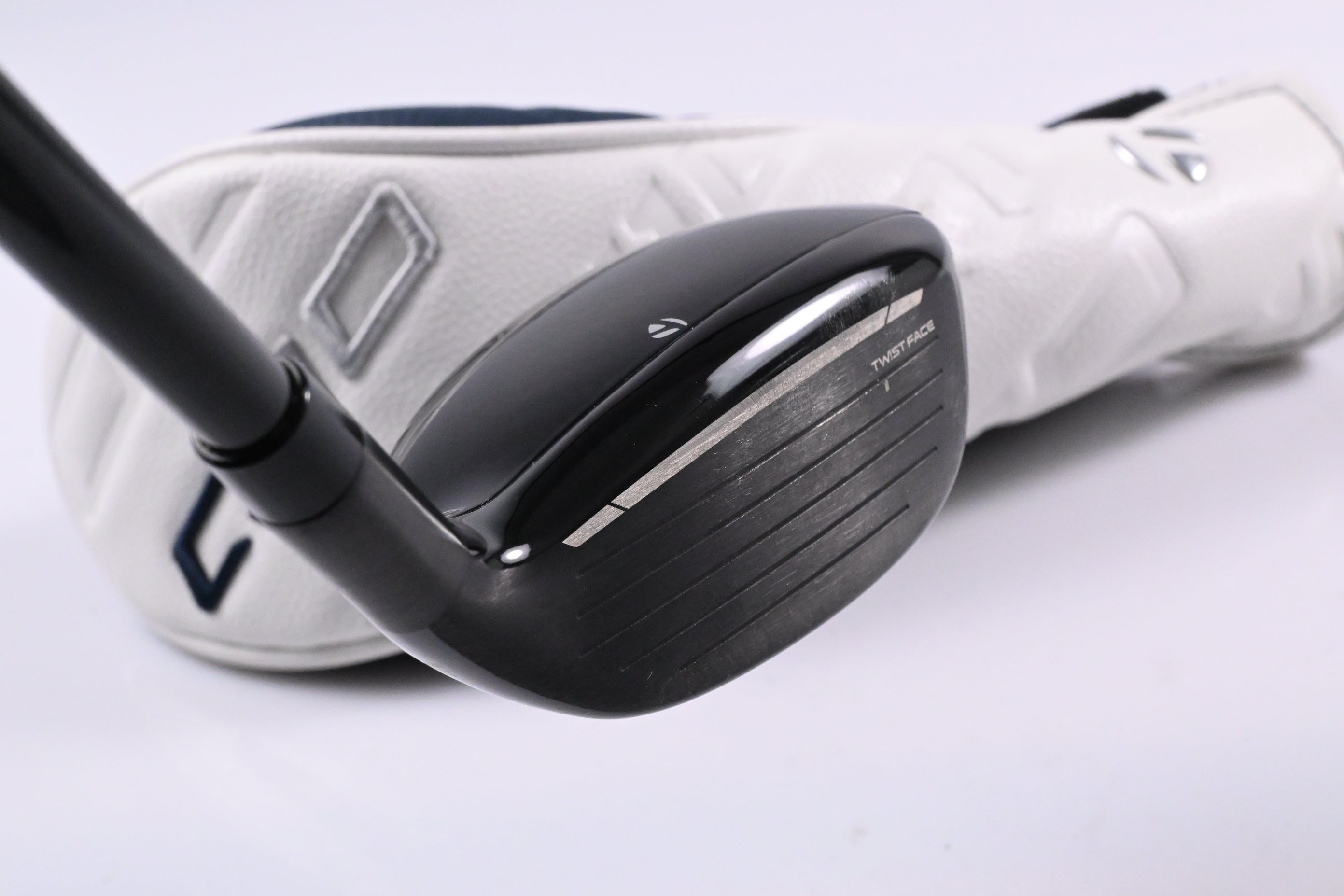 Left Hand Taylormade Qi10 #4 Hybrid / 22 Degree / Stiff Flex Ventus TR Blue 7