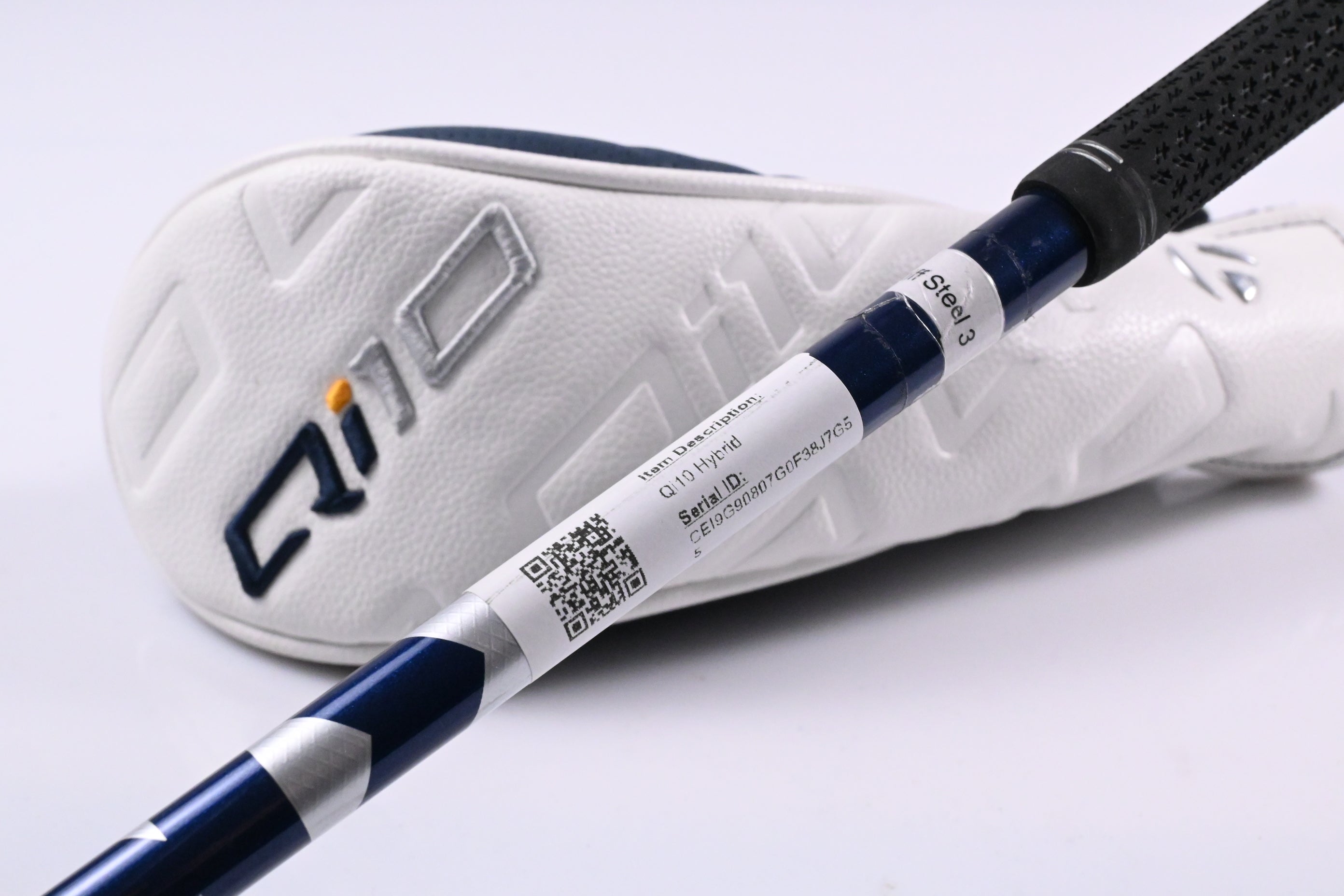 Left Hand Taylormade Qi10 #4 Hybrid / 22 Degree / Stiff Flex Ventus TR Blue 7