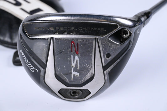 Titleist TS2 #3 Wood / 15 Degree / Regular Flex Aldila Tour Green 75 Shaft