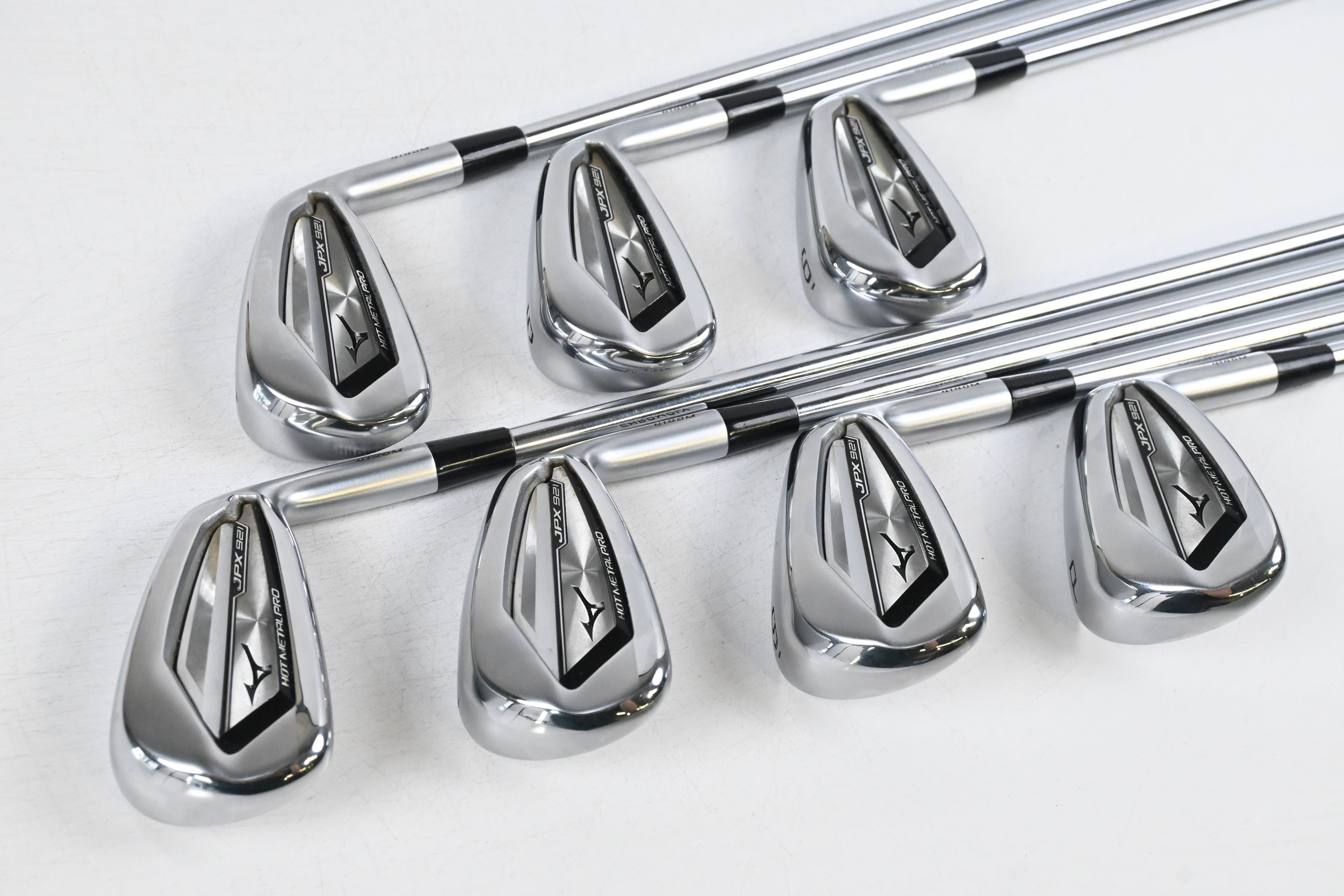 Mizuno JPX 921 Hot Metal Pro Irons / 4-PW / Regular Flex Project X LZ 115 Shafts