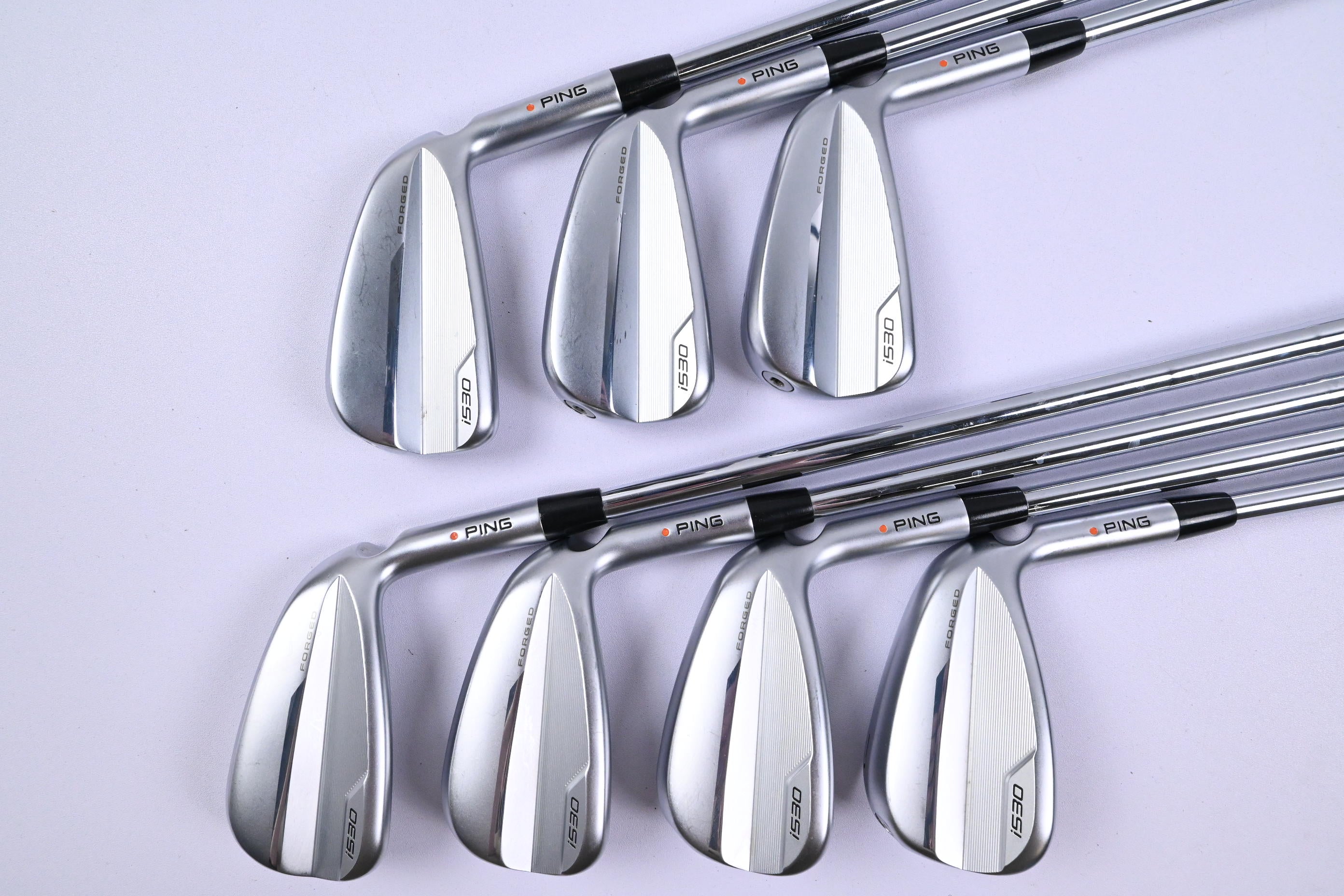 Ping i530 Irons / 5-PW+GW / Orange Dot / Stiff Flex Dynamic Gold 120 S300 Shafts