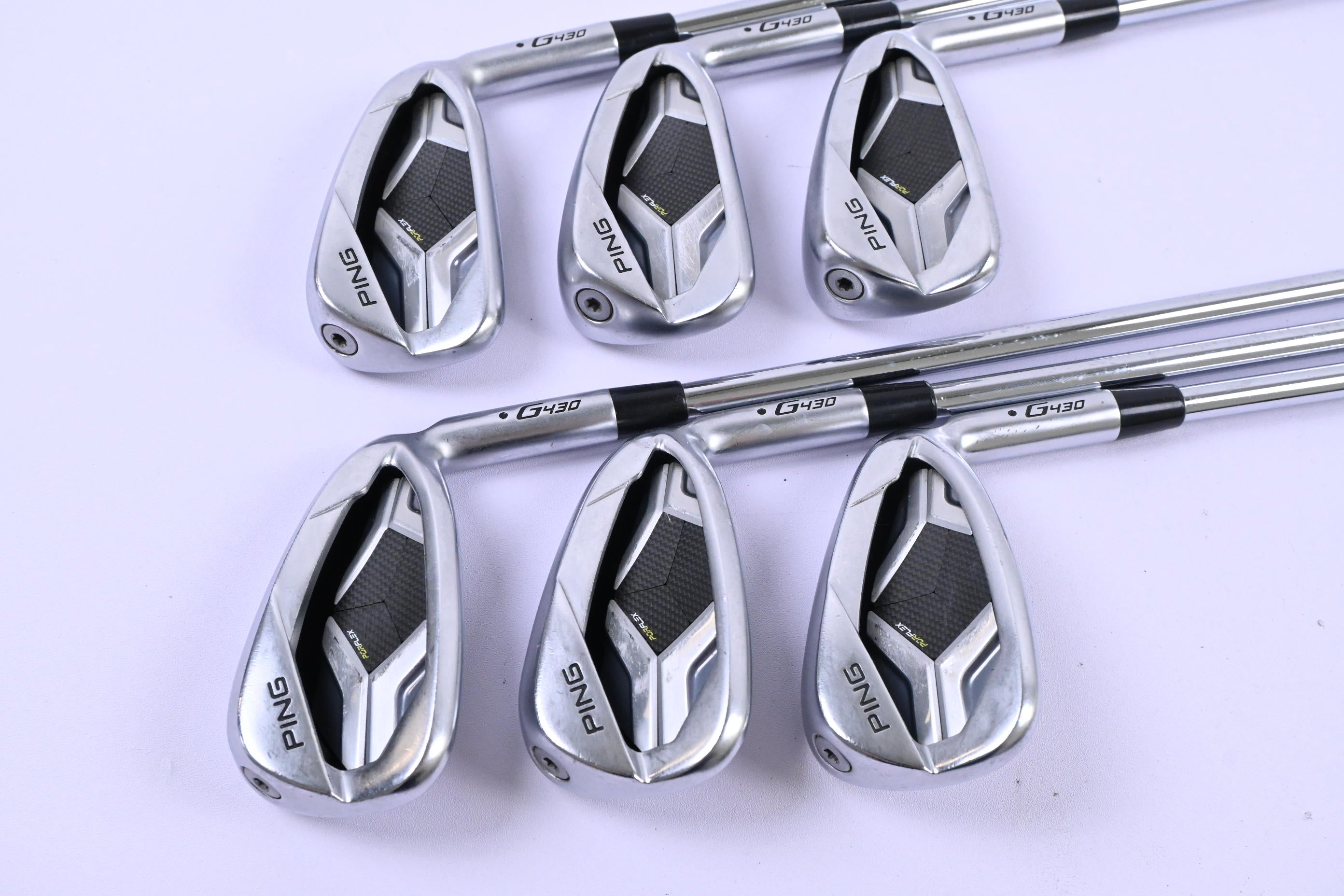 Ping G430 Irons / 5-PW / Black Dot / Stiff Flex Elevate MPH 95 Shafts