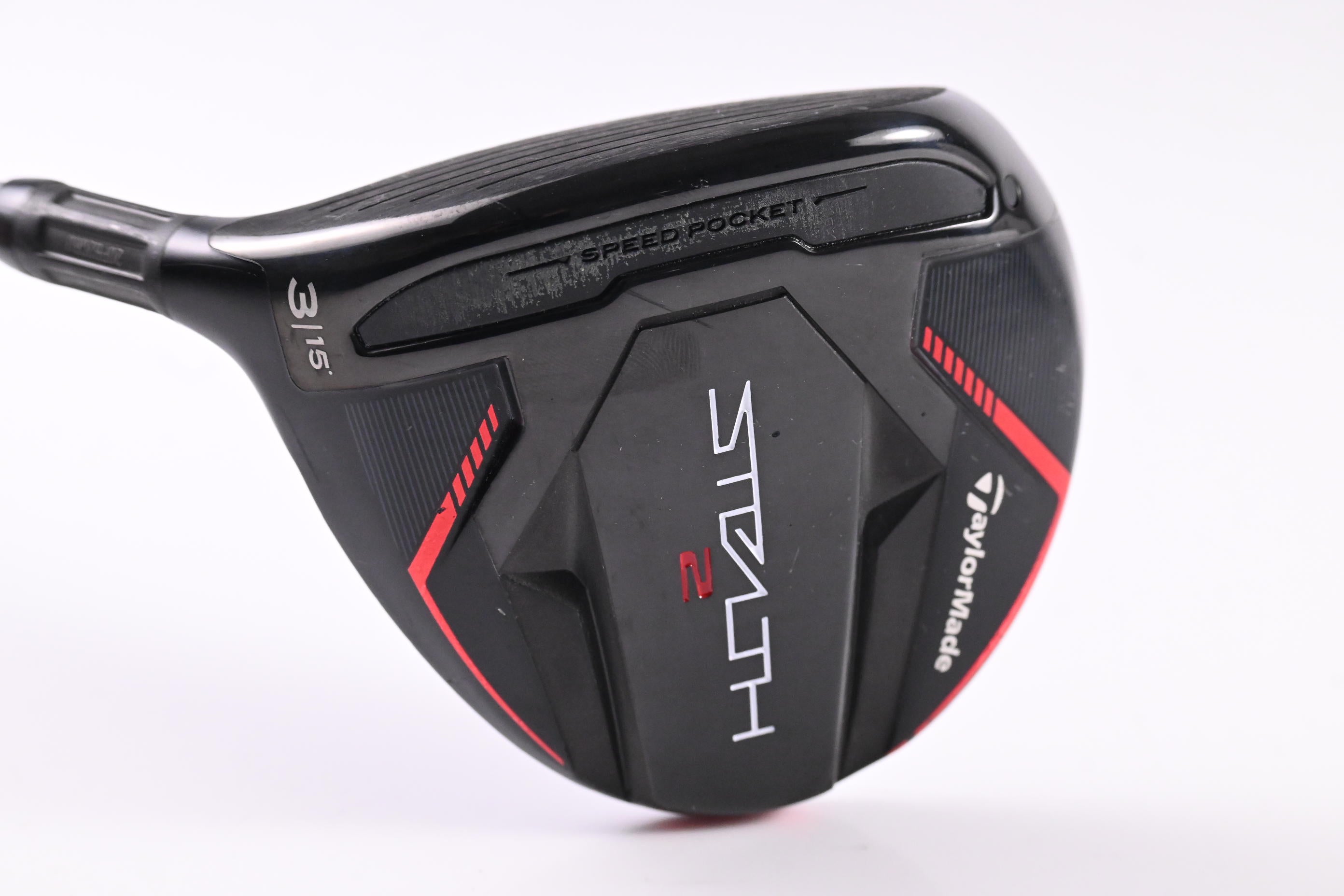 Left Hand Taylormade Stealth 2 #3 Wood / 15 Degree / Stiff Flex Aldila Ascent 60