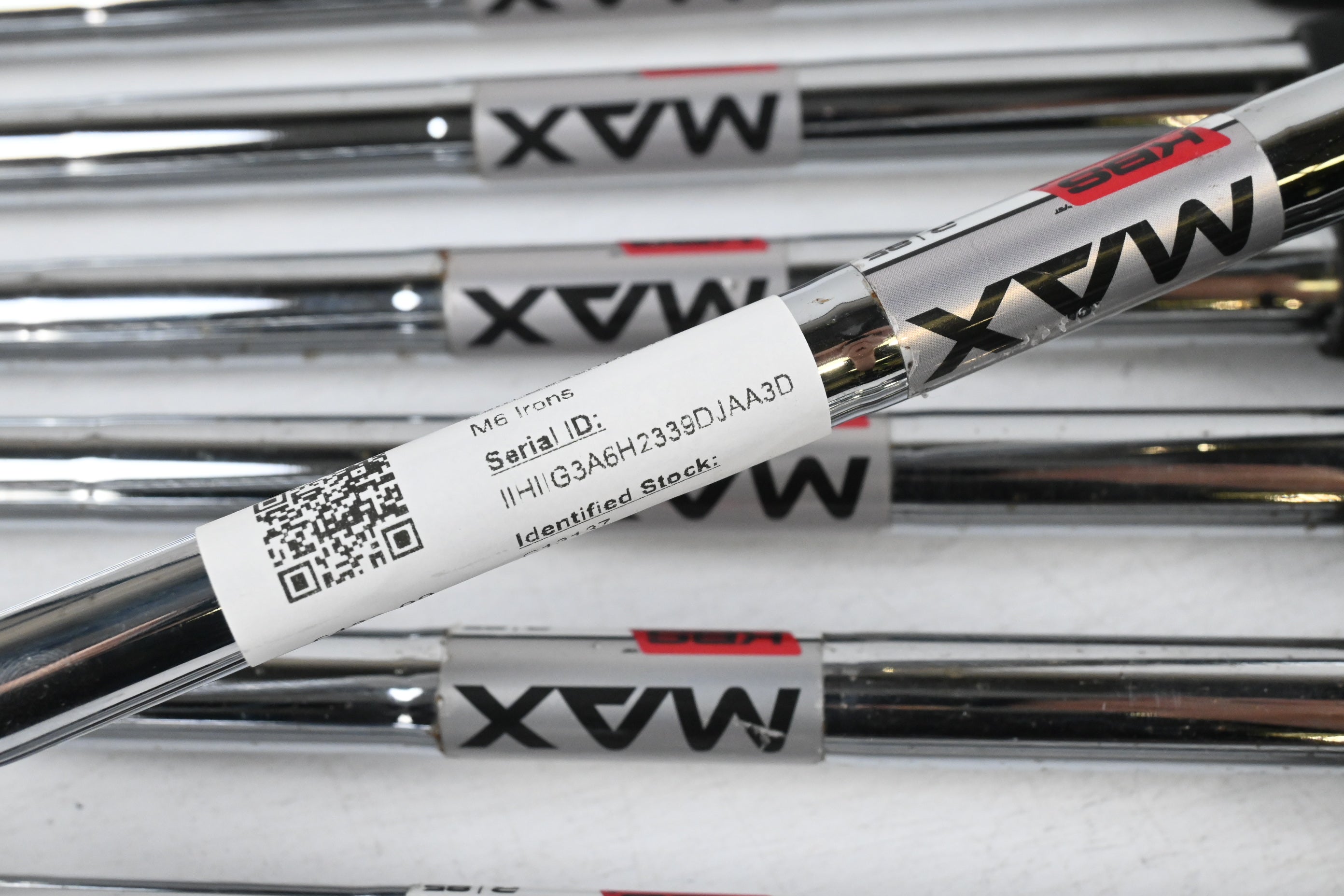 Taylormade M6 Irons / 5-PW+GW+SW / Regular Flex KBS MAX 85 Shafts