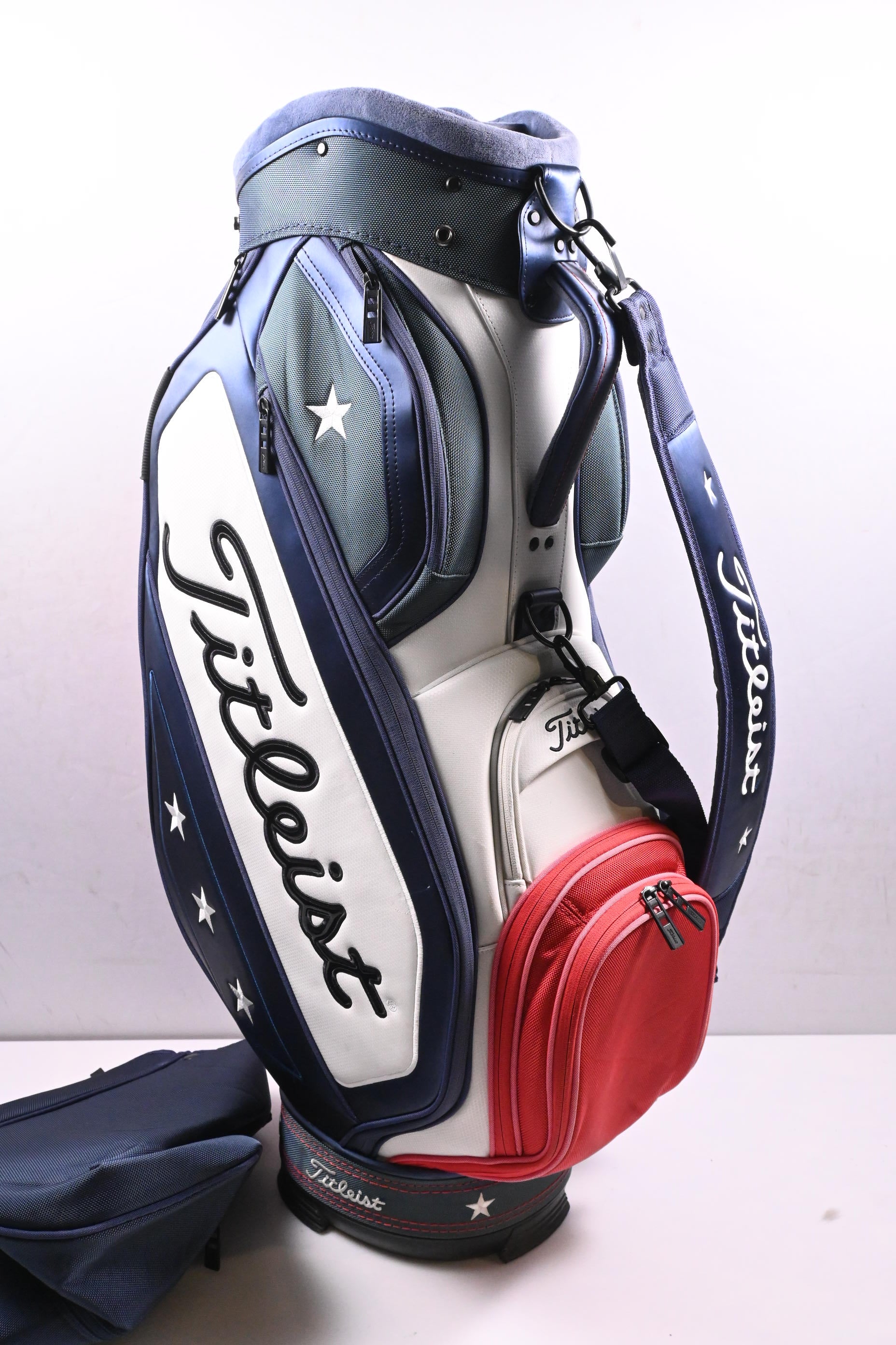 Titleist Midsize Cart Bag / 6-Way Divider / Blue, White, Red