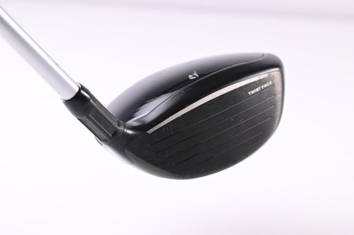 Left Hand Taylormade Stealth 2 #3 Wood / 15 Degree / Stiff Flex Aldila Ascent 60