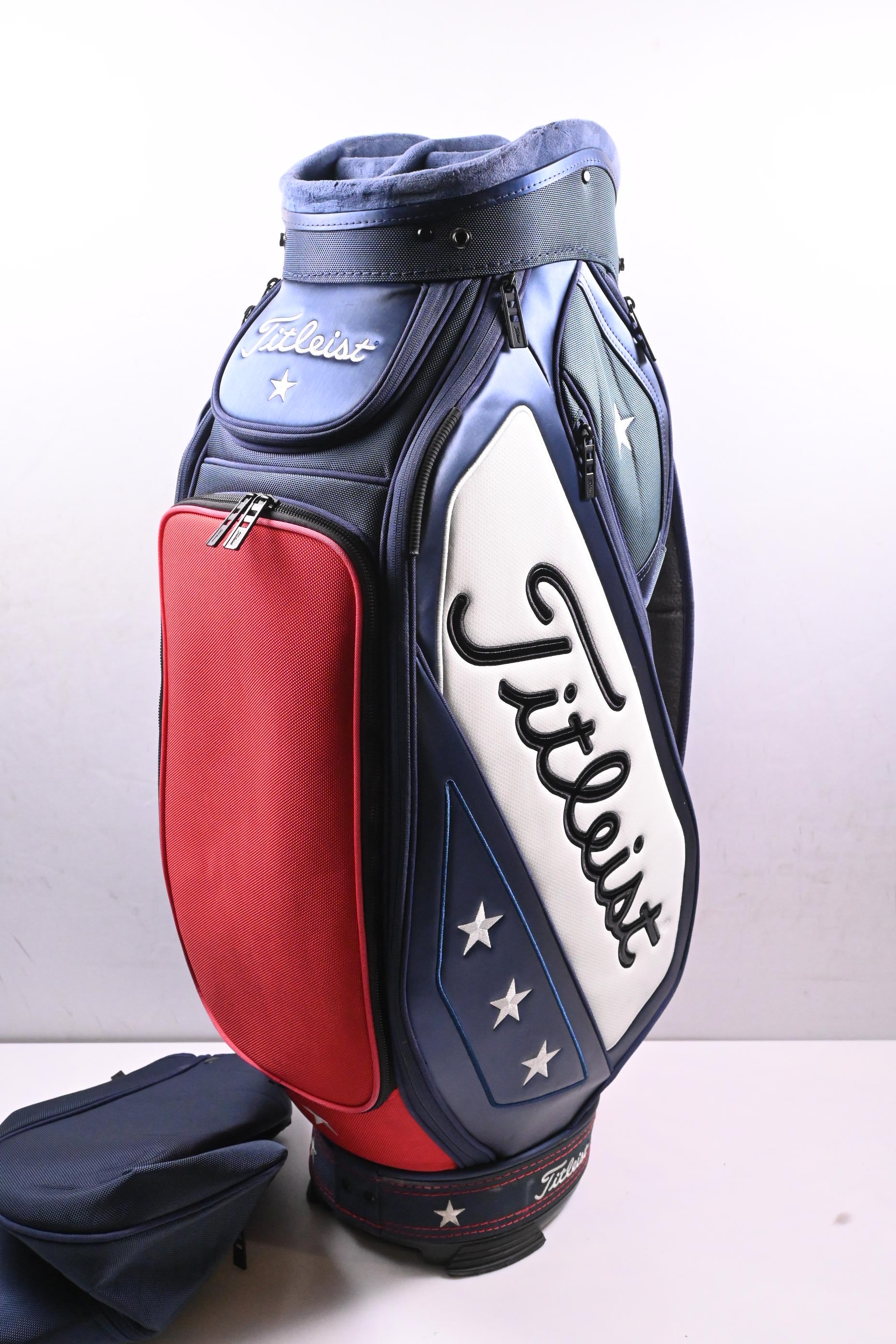 Titleist Midsize Cart Bag / 6-Way Divider / Blue, White, Red