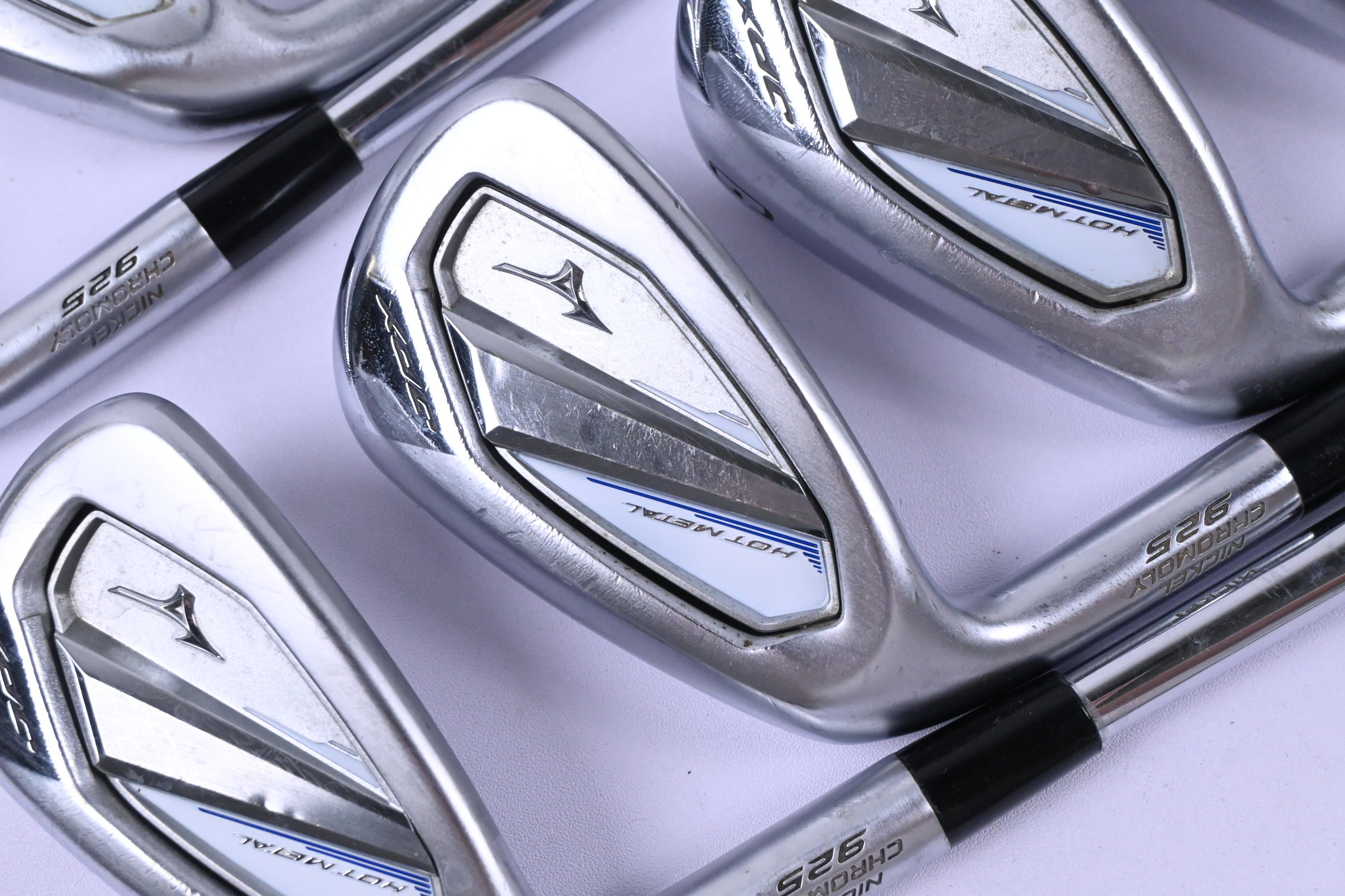 Left Hand Mizuno JPX 925 Hot Metal Irons / 5-PW+GW+SW / Regular Flex Shafts