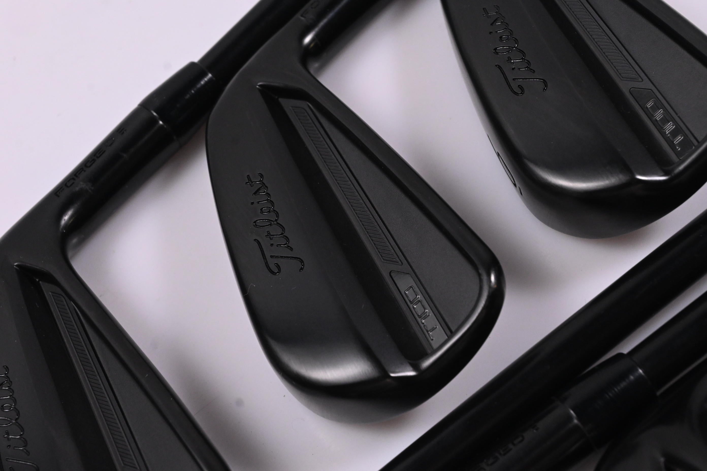 Titleist T100 Black Vapor Irons / 4-PW / Stiff Flex AMT Tour White S300 Shafts