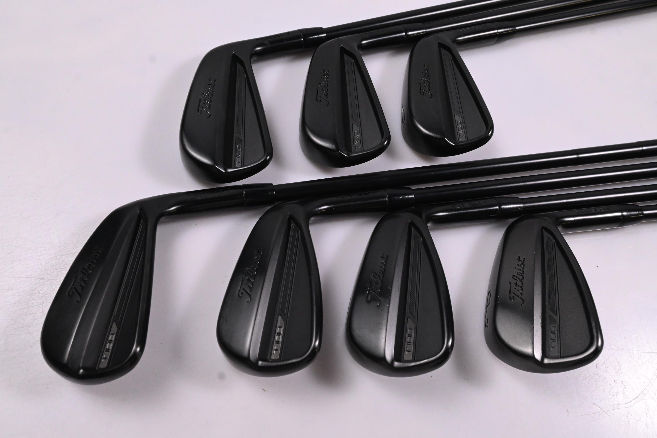 Titleist T100 Black Vapor Irons / 4-PW / Stiff Flex AMT Tour White S300 Shafts