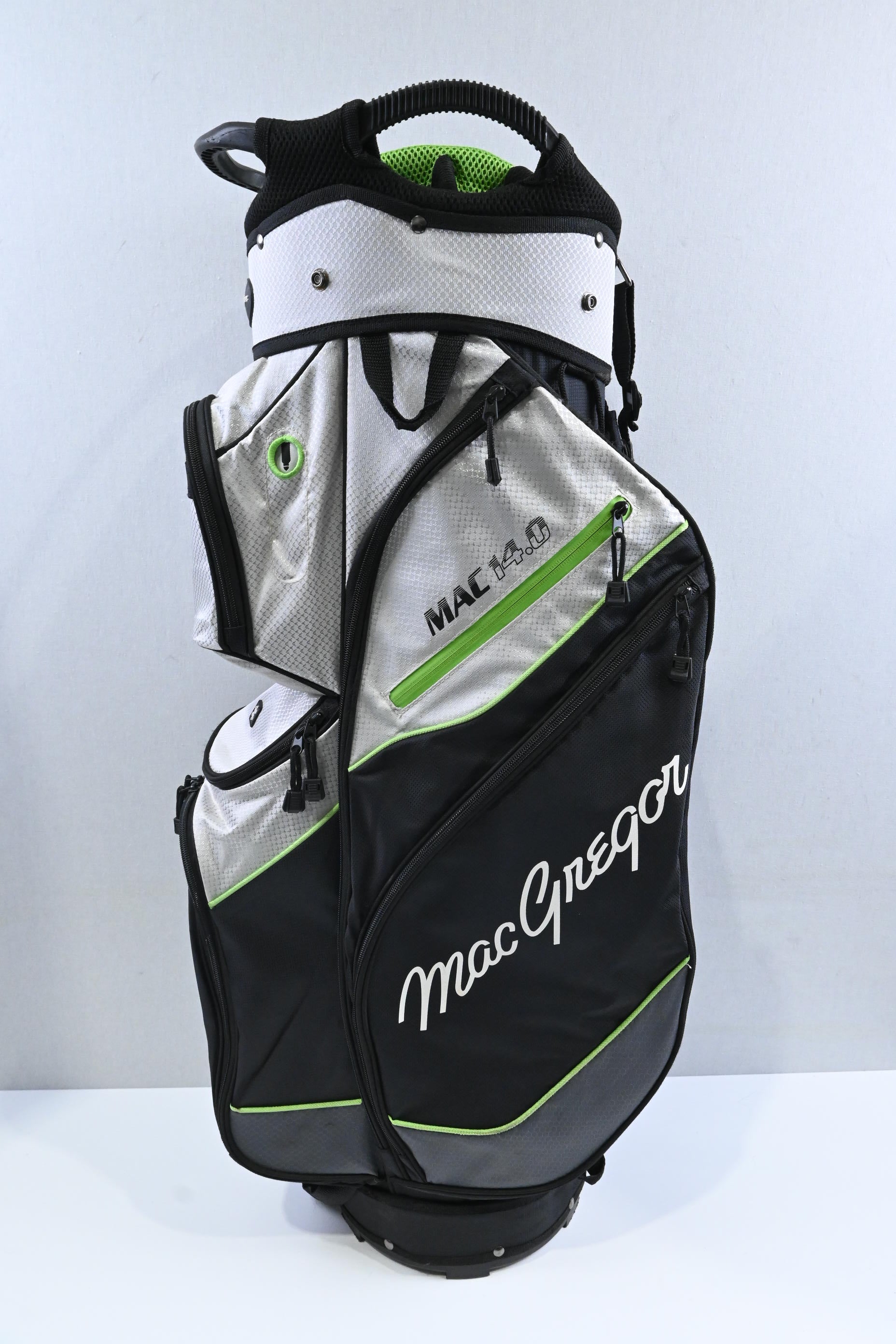 MacGregor Mac 14.0 Cart Bag / 14-Way / Black, White, Green