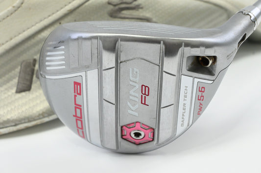Ladies Cobra King F8 #5-6 Wood / 21-24 Degree / Ladies Flex Aldila NV 55 Shaft