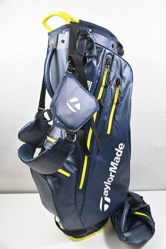 Taylormade Flex Tech Waterproof Stand Bag / 5-Way Divider / Navy, Yellow
