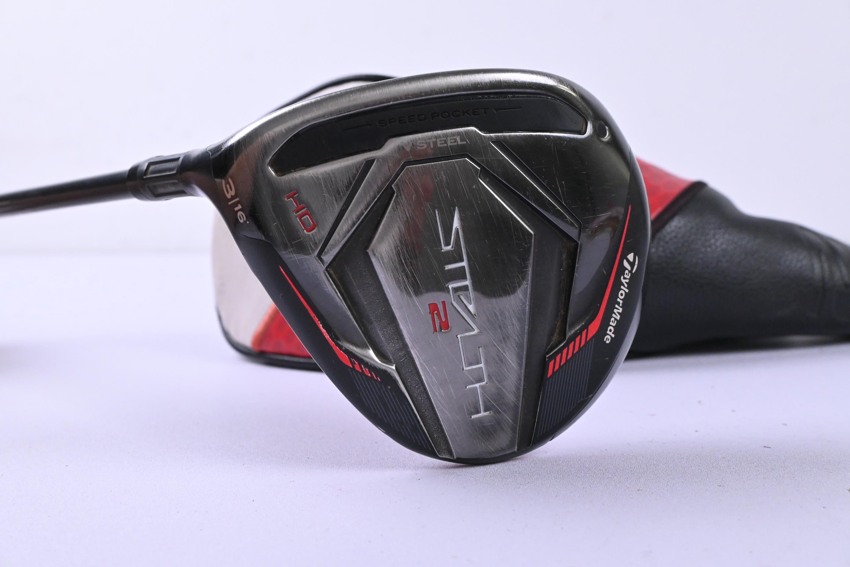 Left Hand Taylormade Stealth 2 HD #3 Wood / 16 Degree / Senior Flex UST 5 Shaft