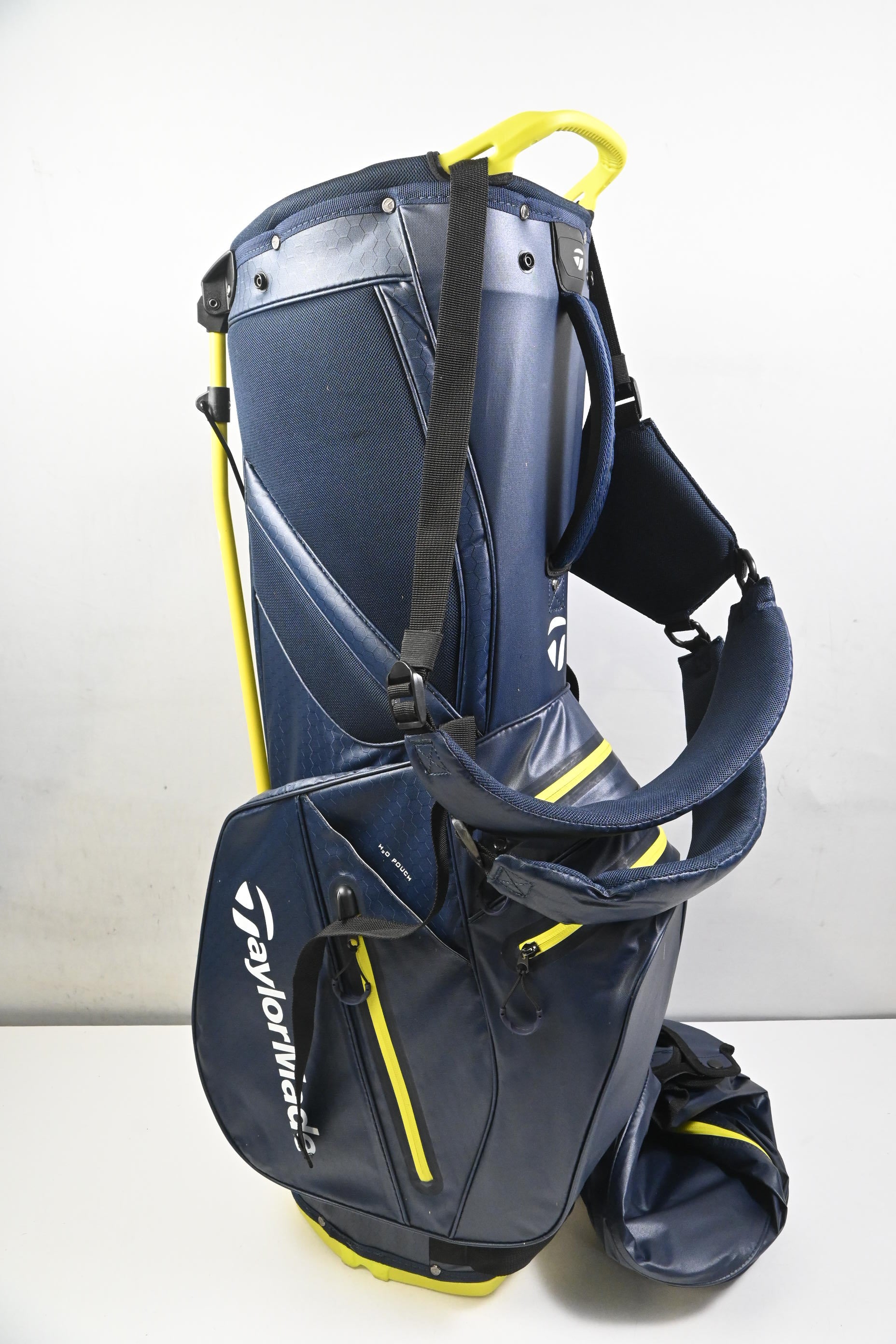 Taylormade Flex Tech Waterproof Stand Bag / 5-Way Divider / Navy, Yellow