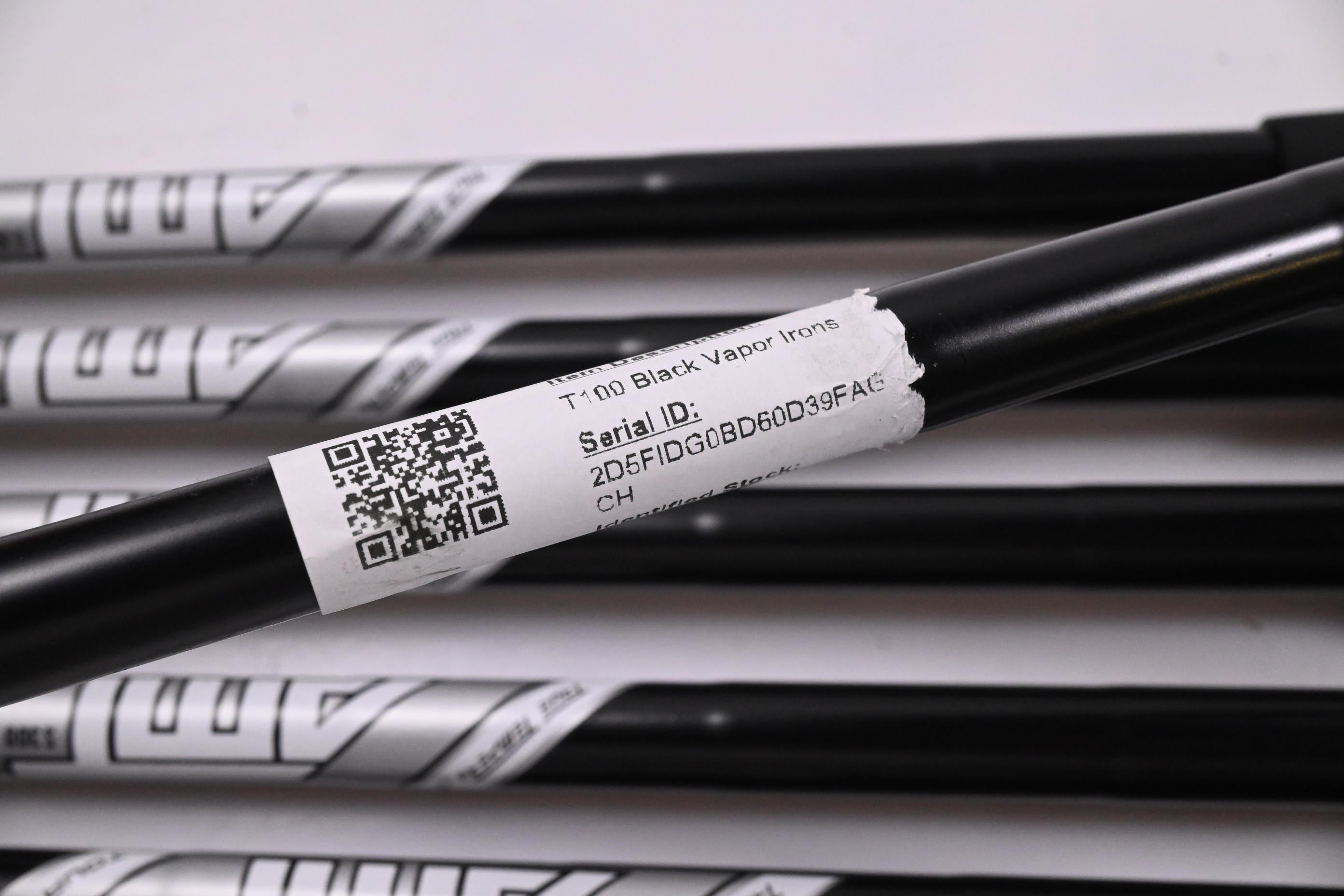 Titleist T100 Black Vapor Irons / 4-PW / Stiff Flex AMT Tour White S300 Shafts