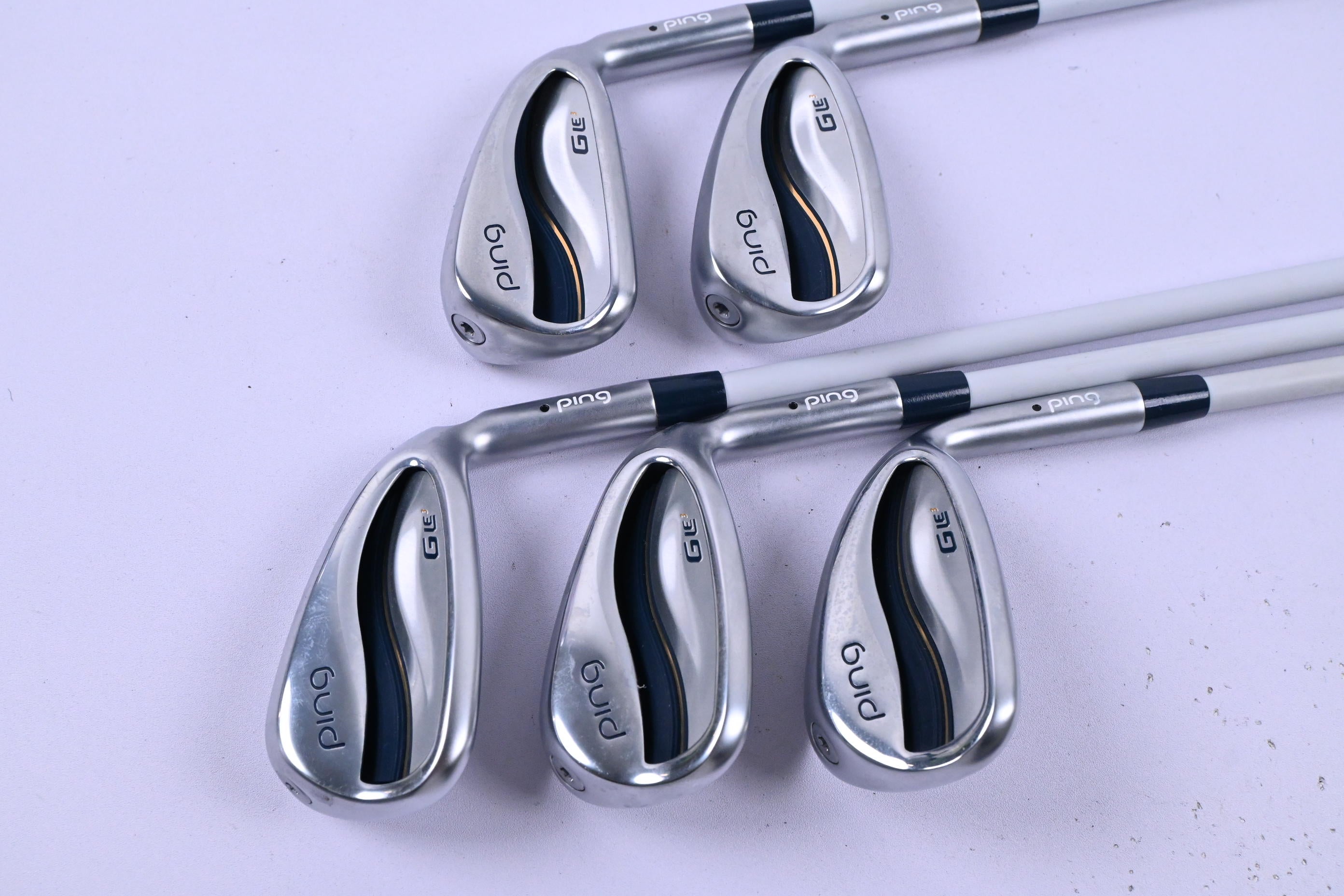 Ladies Ping G Le3 Irons / 7-PW+SW / Black Dot / Ladies Flex Ping ULT 250 Shafts