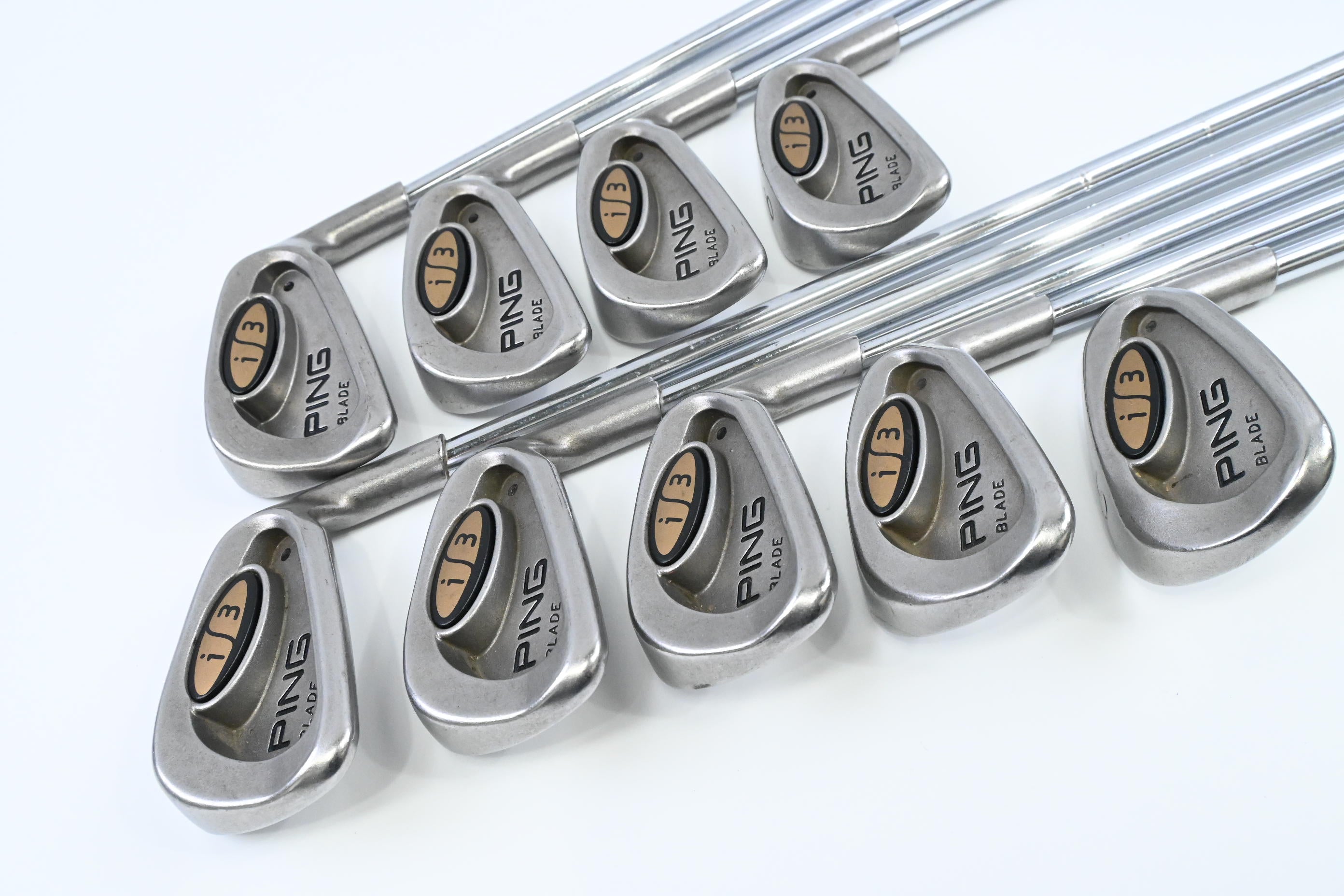 Ping i3 Irons / 3-PW+SW / Black Dot / Stiff Flex Cushin JZ Shaft