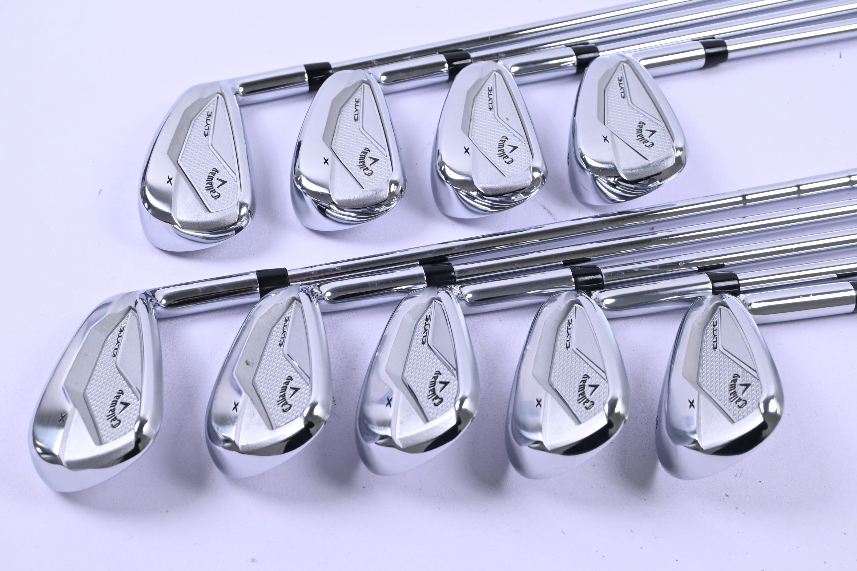 Callaway Elyte X Irons / 5-PW+AW+GW+SW / Regular Flex Vector 80 Shafts