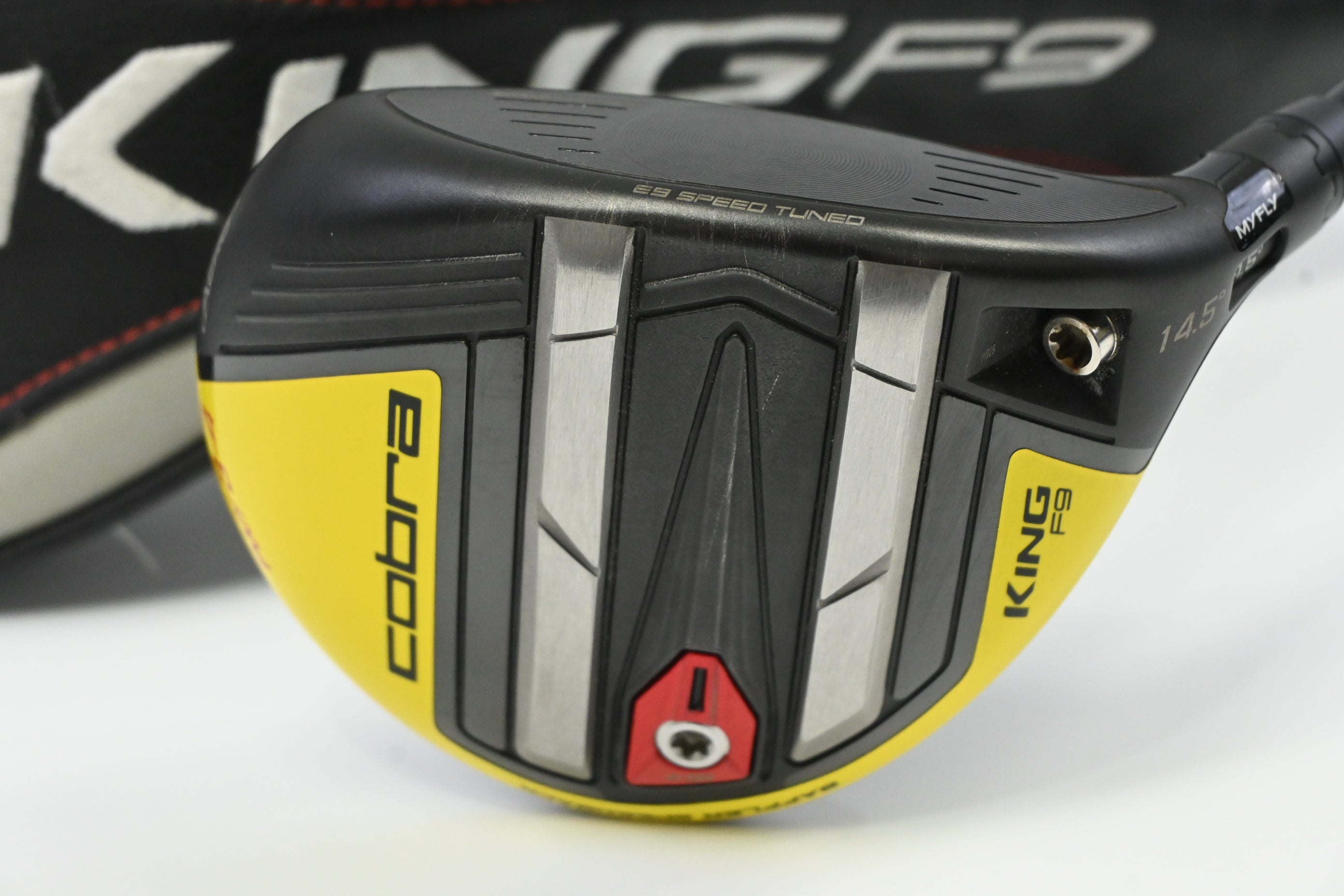 Cobra King F9 #3-4 Wood / 14.5 Degree / Stiff Flex Fujikura Atmos Blue 7 Shaft