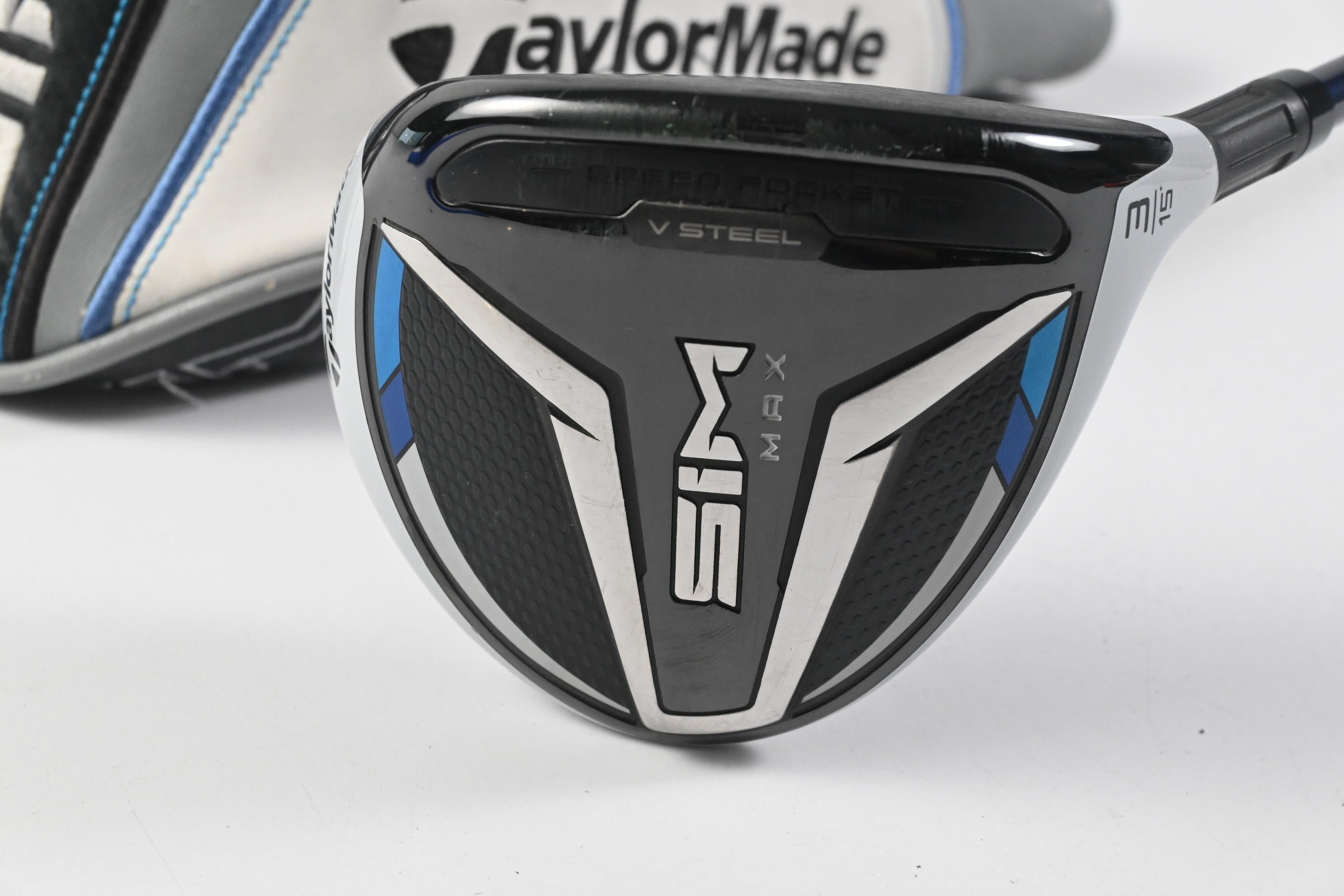 Taylormade SIM Max #3 Wood / 15 Degree / Stiff Flex Fujikura Ventus Blue 6 Shaft