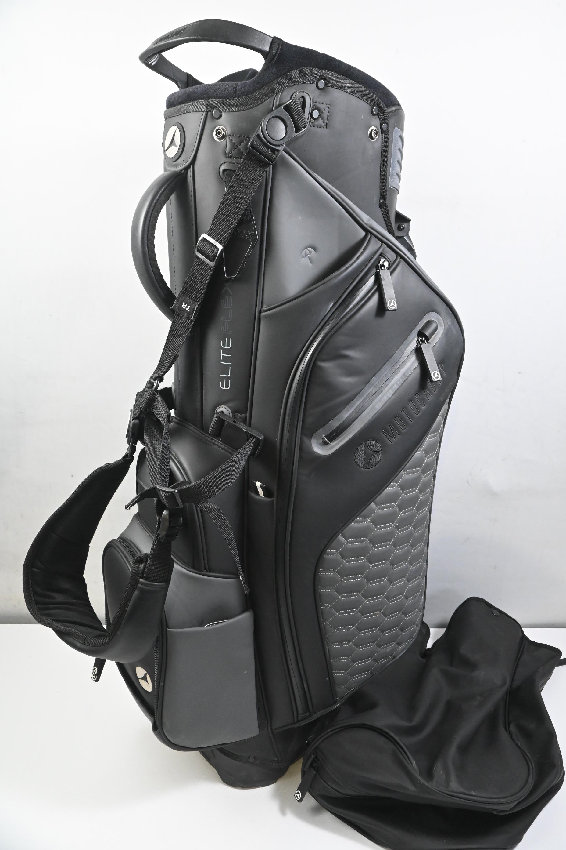 Motocaddy Elite Flex Stand Bag / 14-Way Divider / Black, Grey