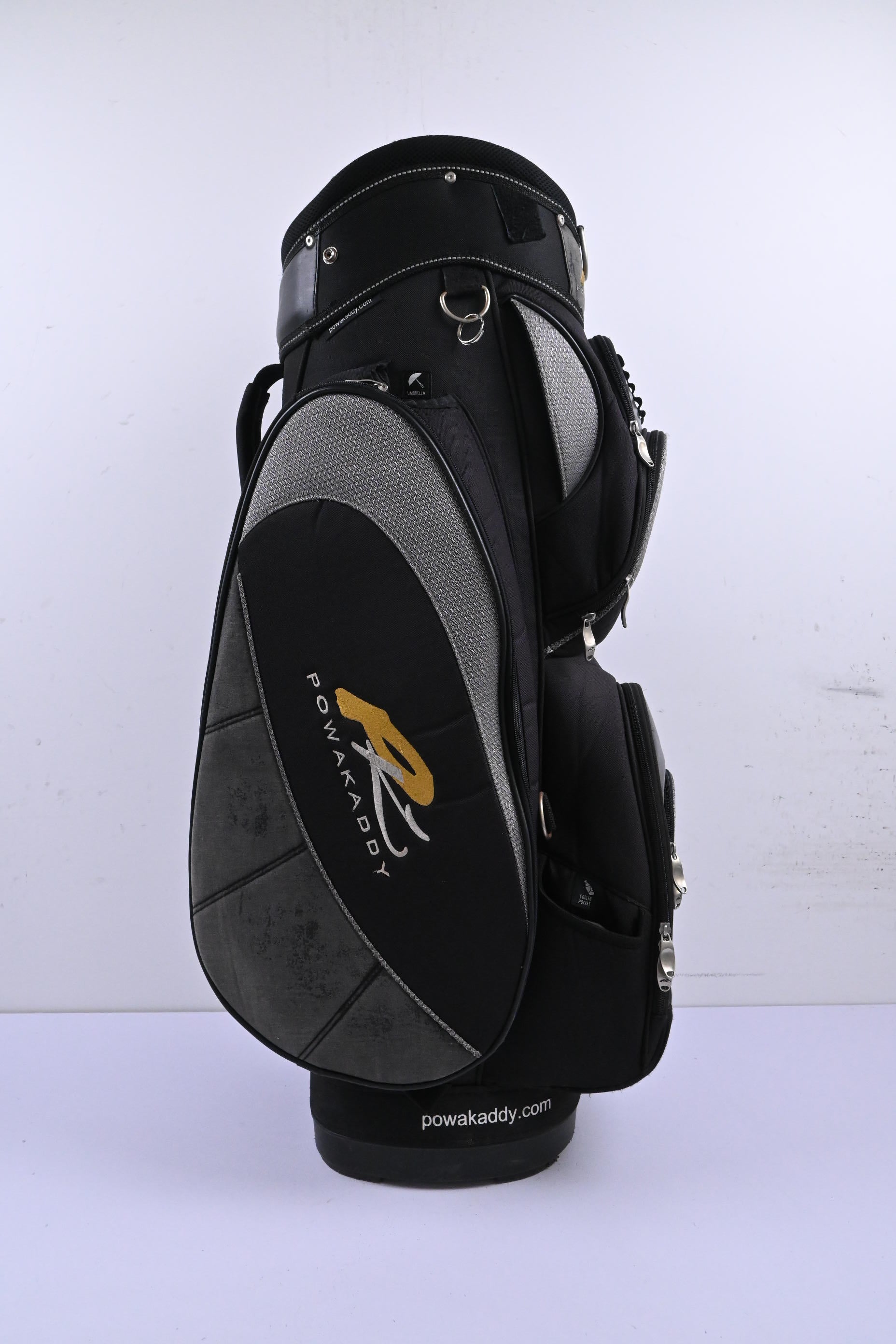 Powakaddy Cart Bag / 7-Way Divider / Black & Grey
