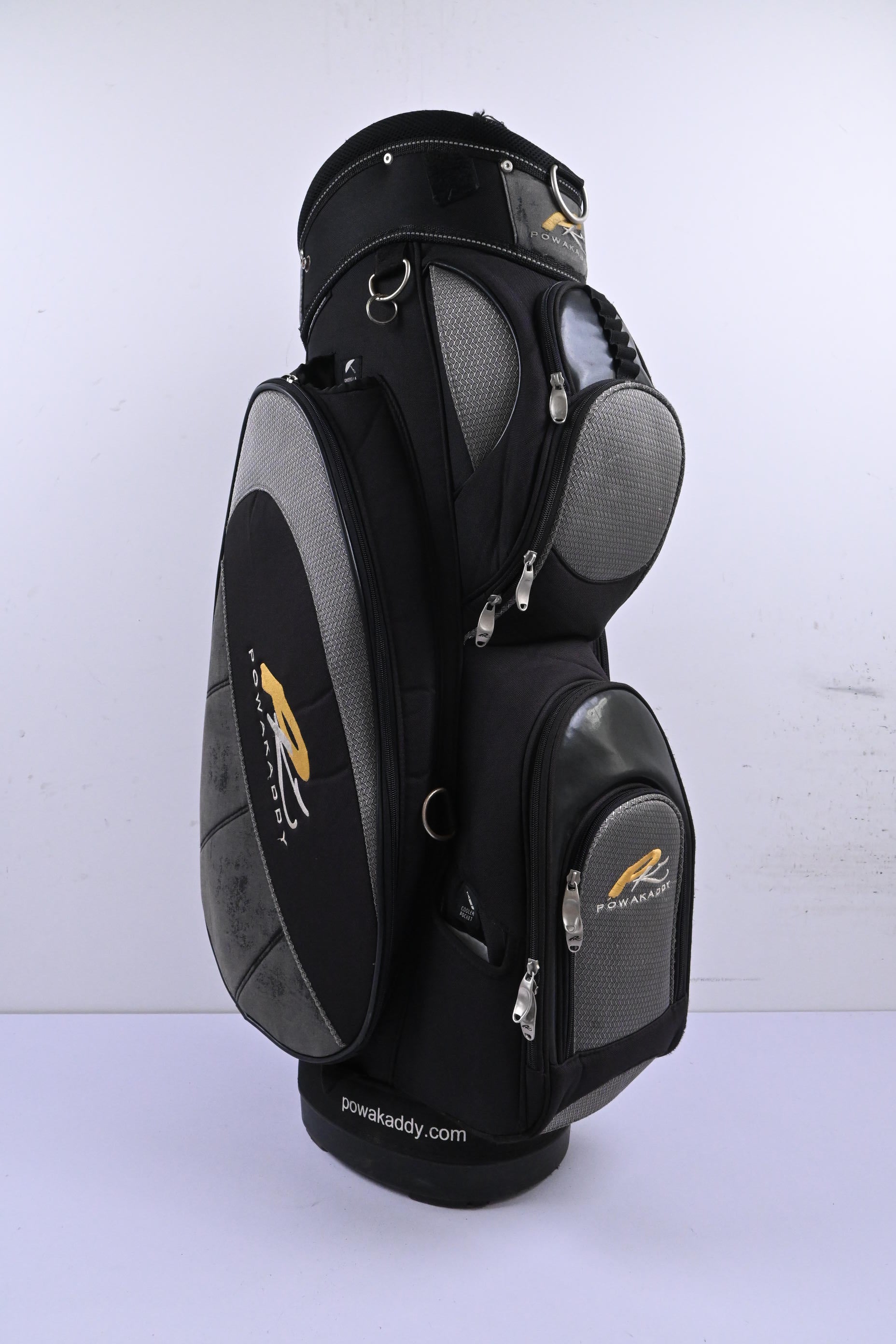Powakaddy Cart Bag / 7-Way Divider / Black & Grey